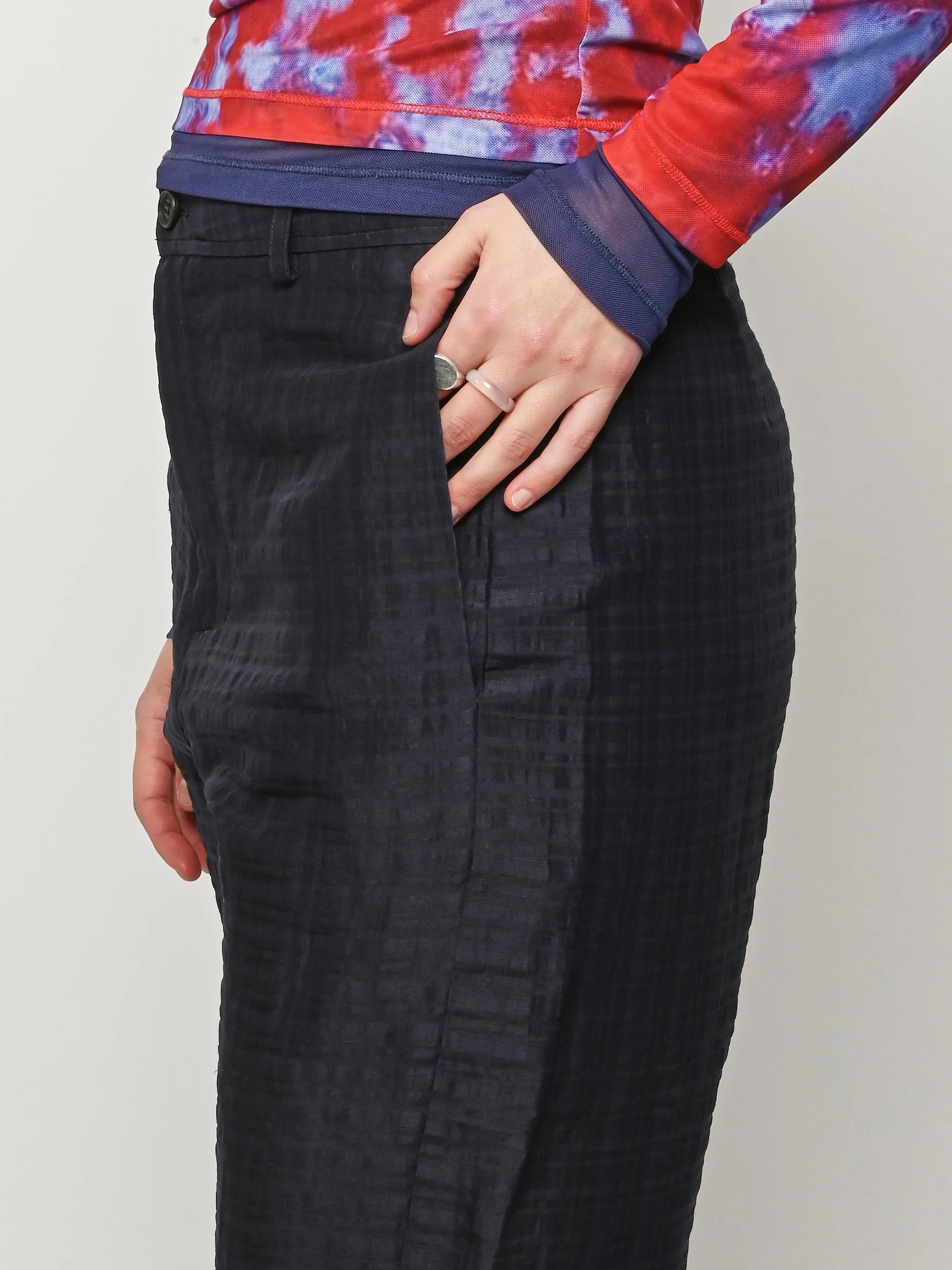 Navy Artist Pants sold by Frances May Houseline product image thumbnail 3