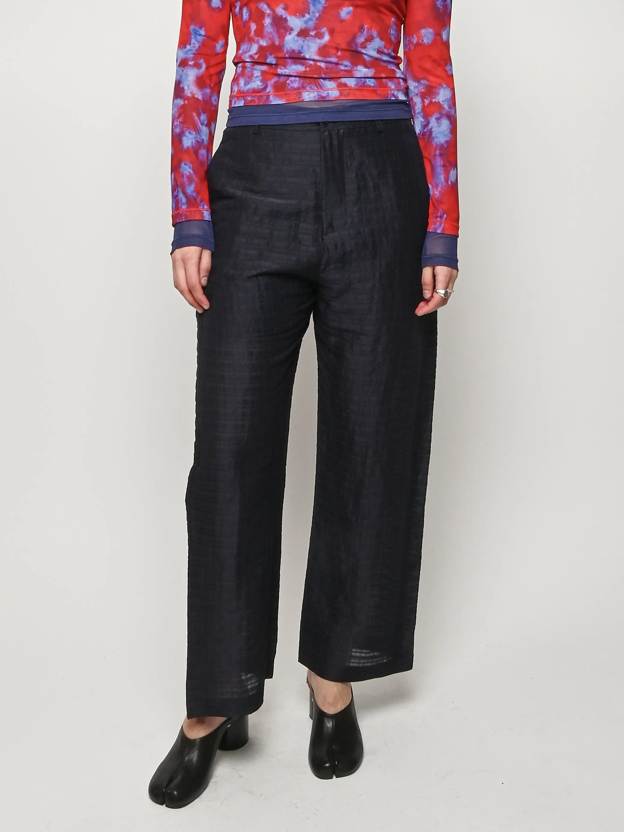 Navy Artist Pants sold by Frances May Houseline product image thumbnail 2