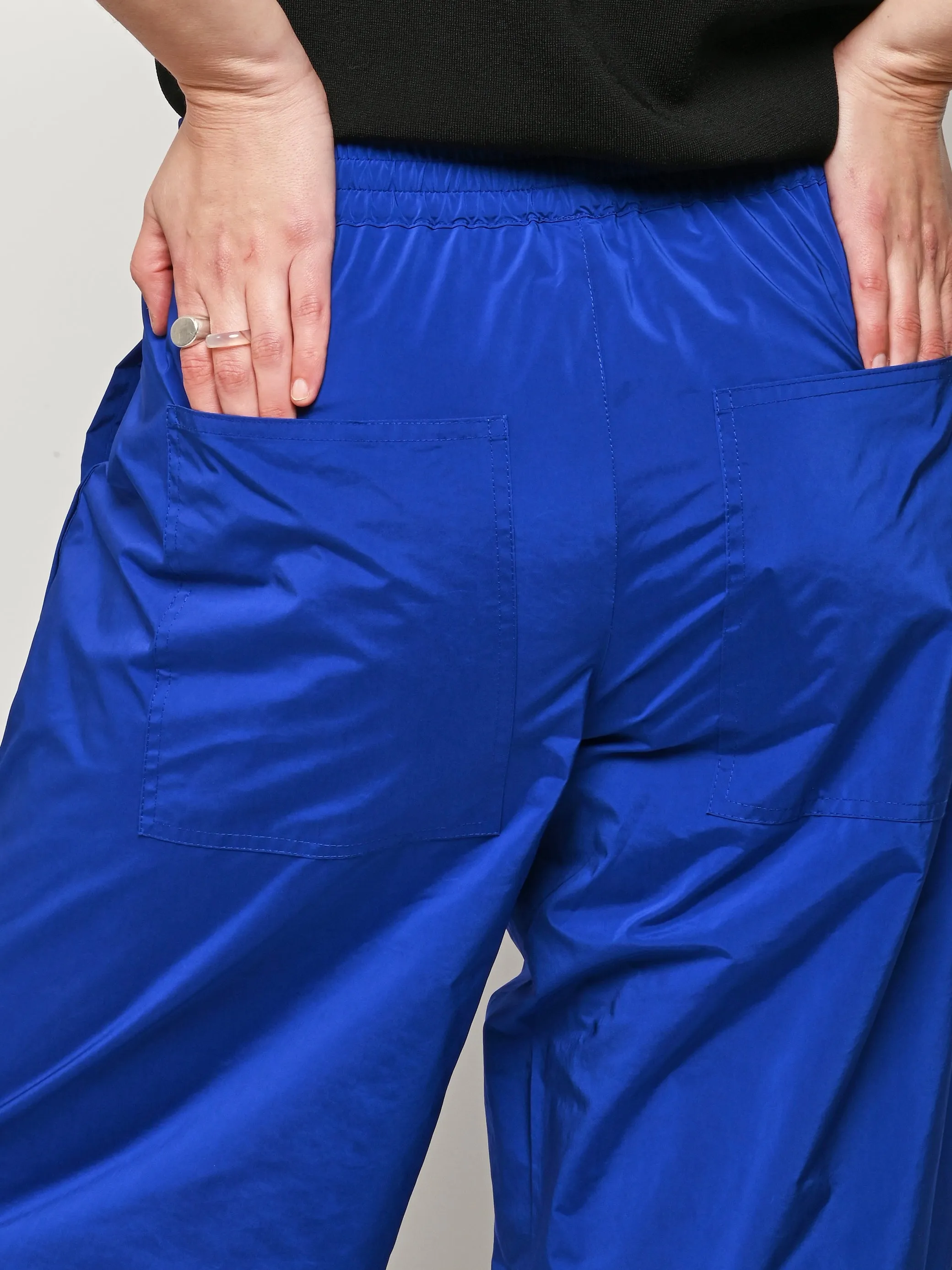 Blue Nylon Snap Pull On Jogger sold by Frances May Houseline product image thumbnail 5