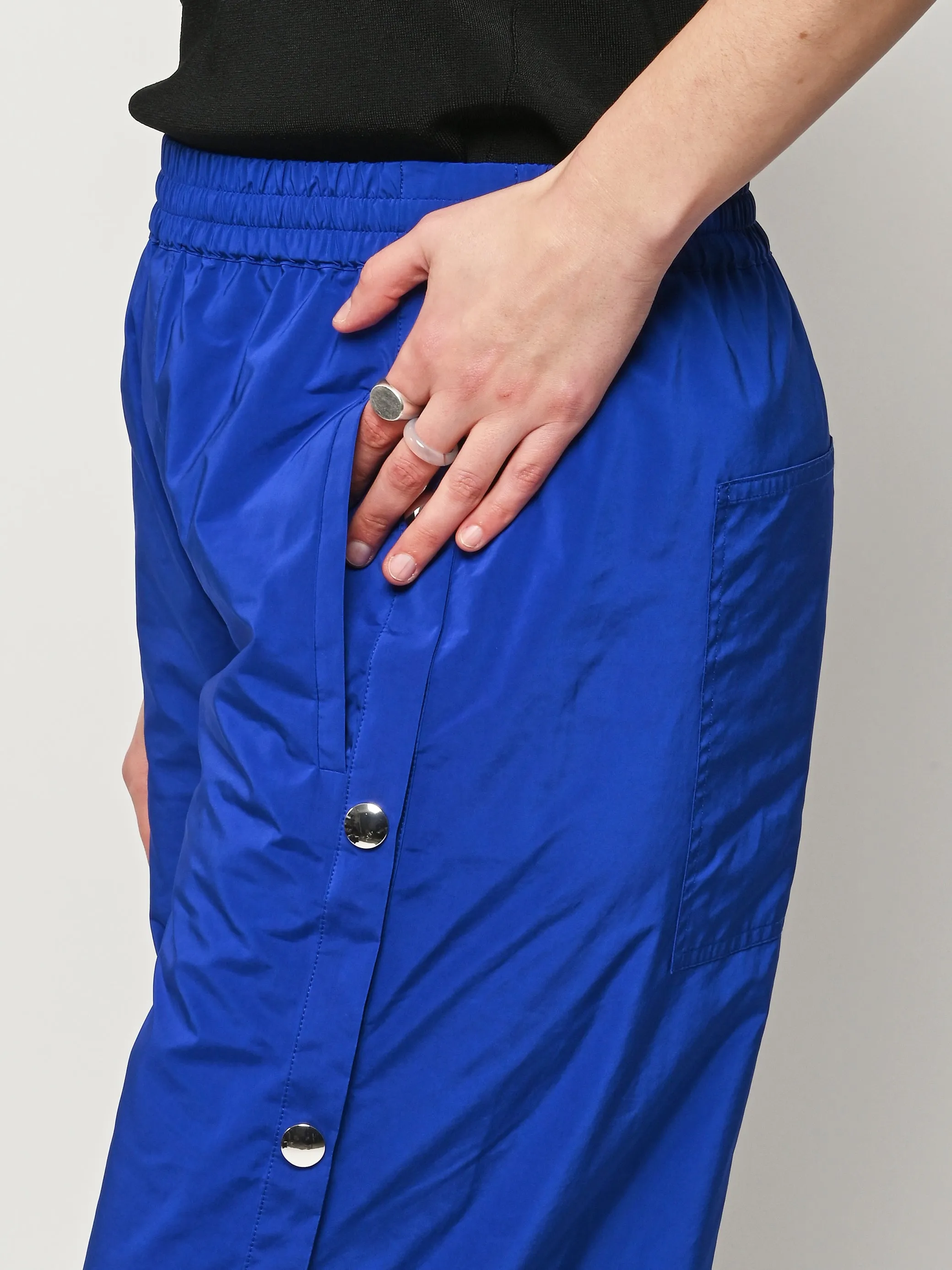 Blue Nylon Snap Pull On Jogger sold by Frances May Houseline product image thumbnail 3
