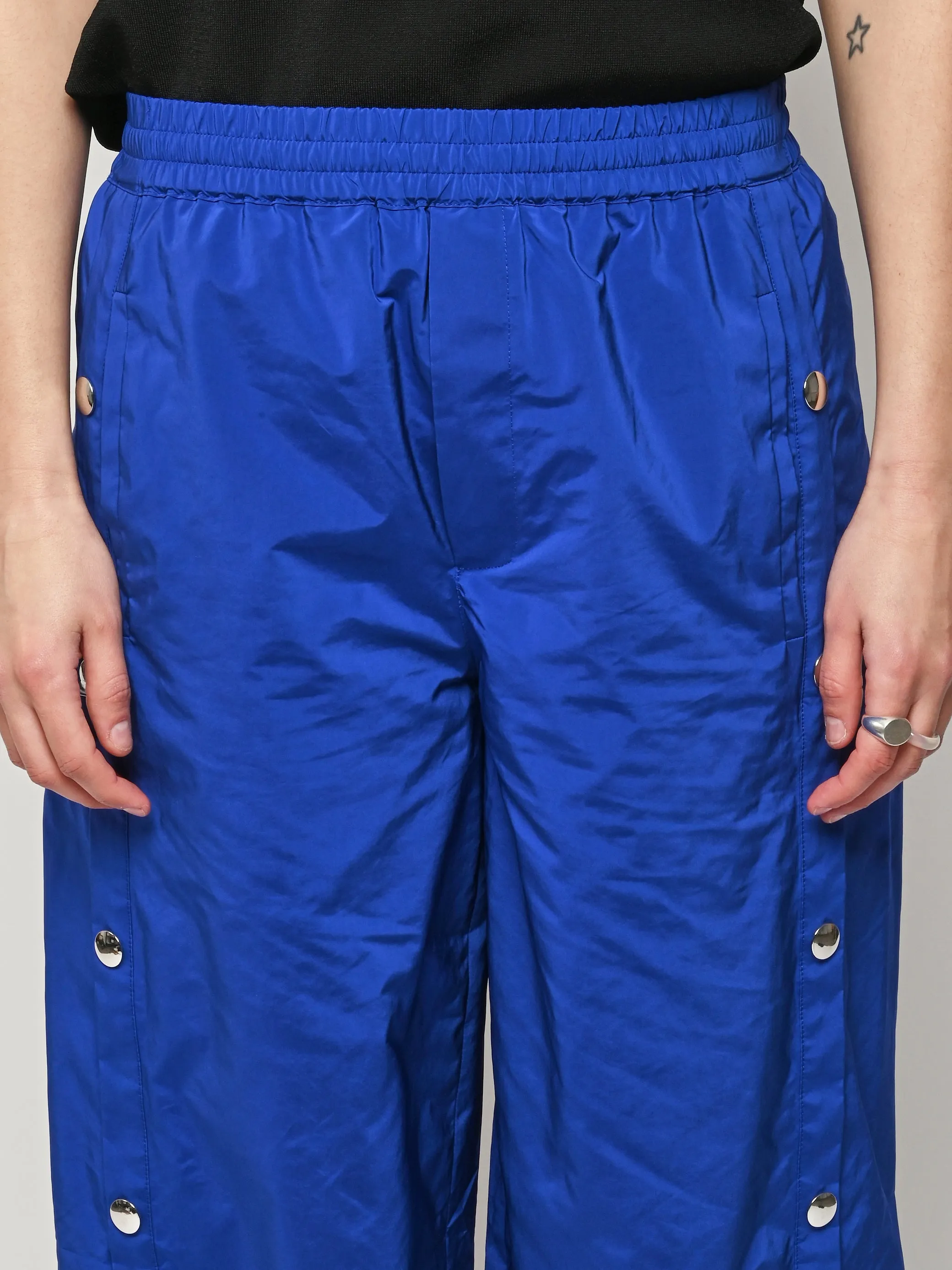 Blue Nylon Snap Pull On Jogger sold by Frances May Houseline product image thumbnail 4
