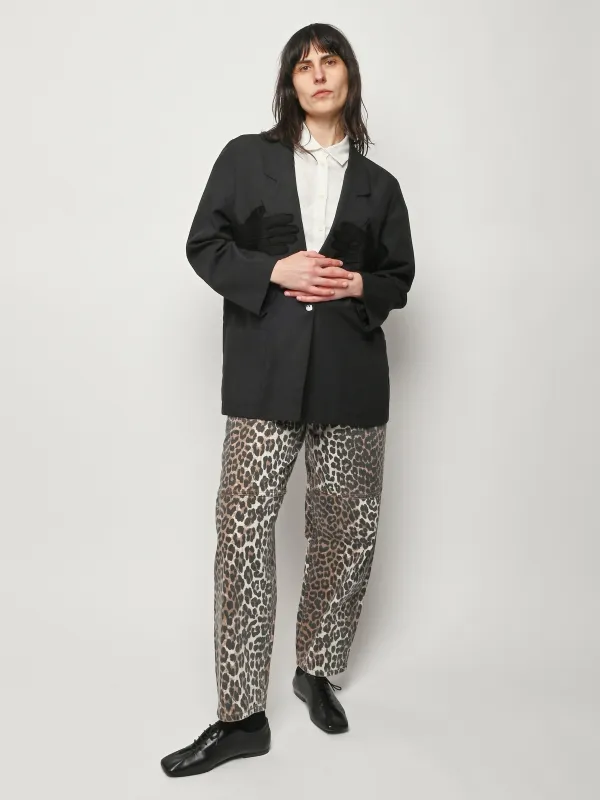 Black Glove Slouch Blazer made by Frances May Houseline