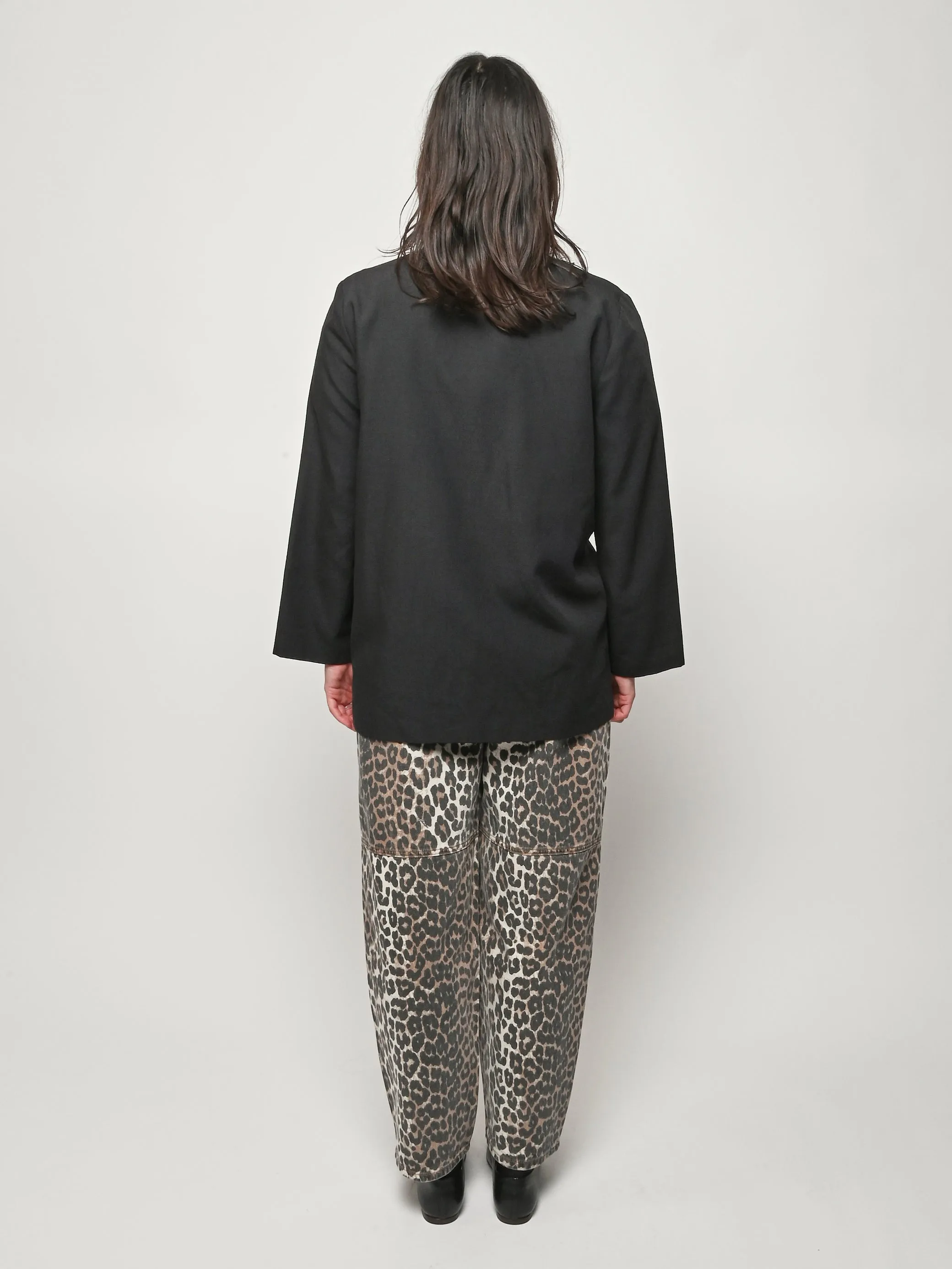 Black Glove Slouch Blazer sold by Frances May Houseline product image thumbnail 5