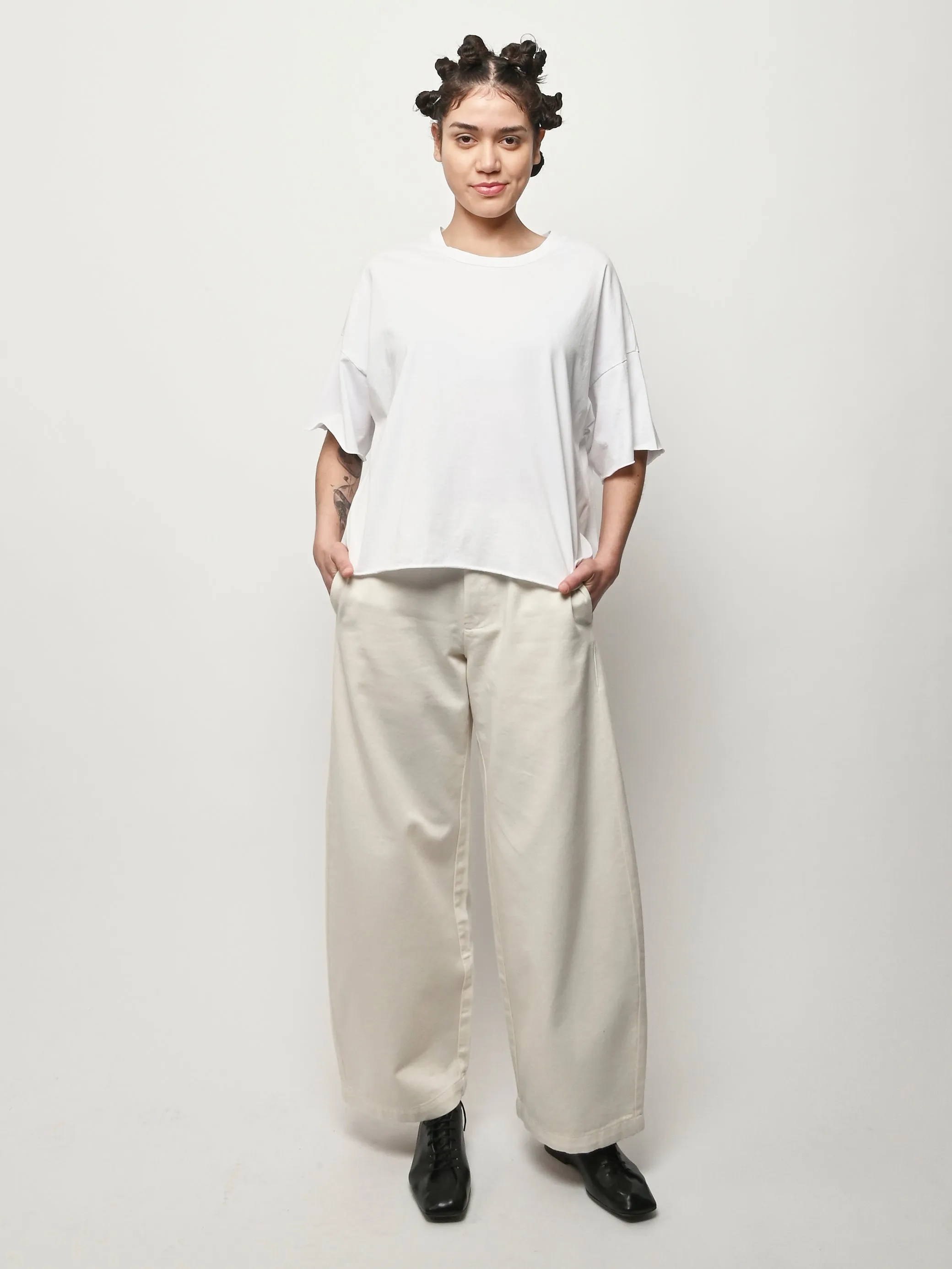 White Frida Tee sold by Frances May Houseline