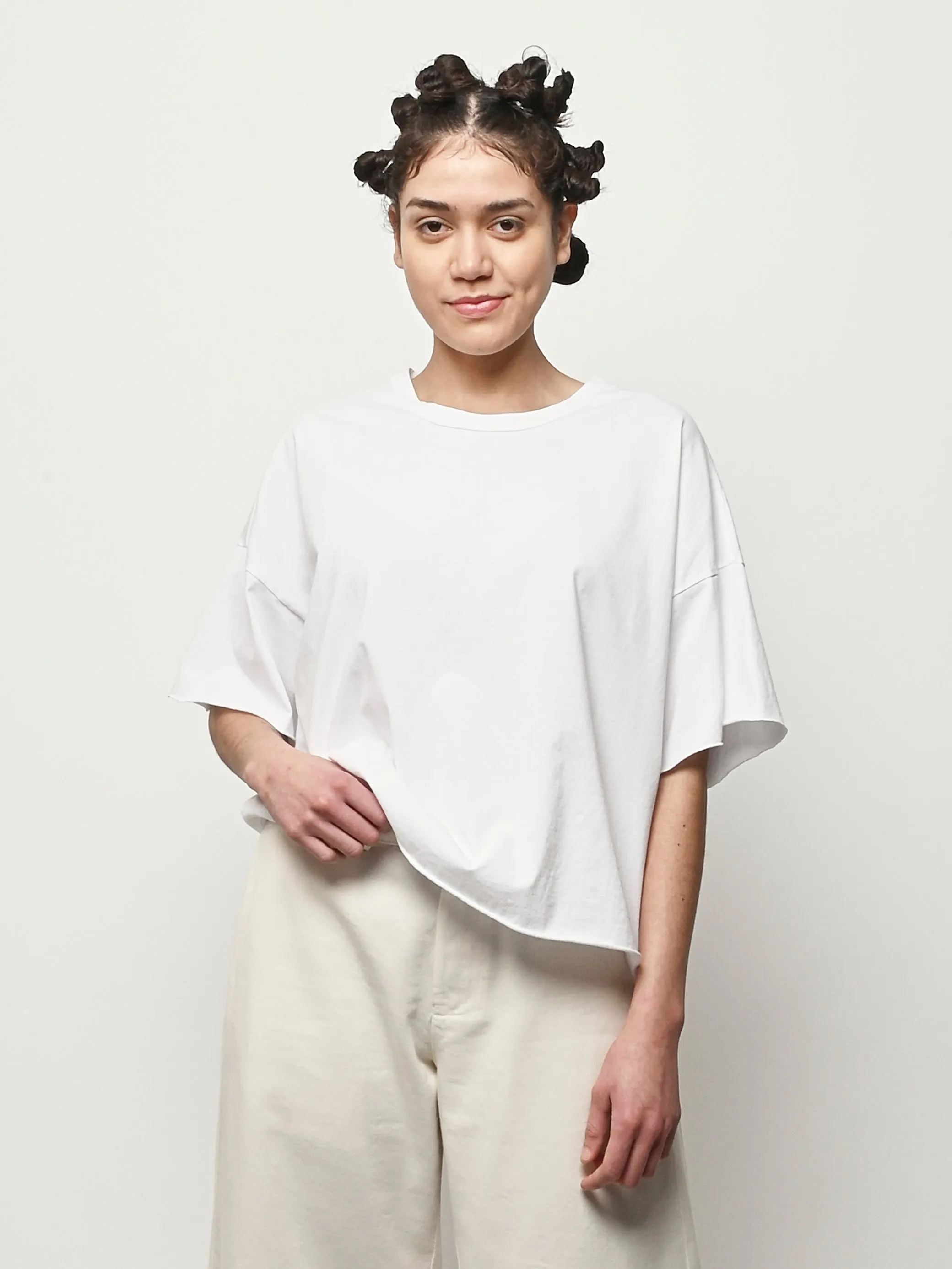 White Frida Tee sold by Frances May Houseline product image thumbnail 2