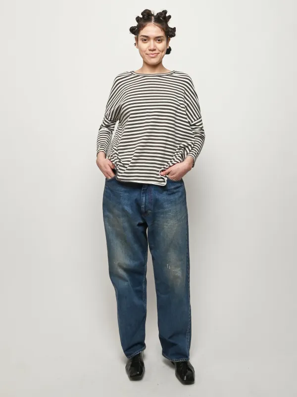 Avorio Ata Striped Tee sold by Frances May Houseline