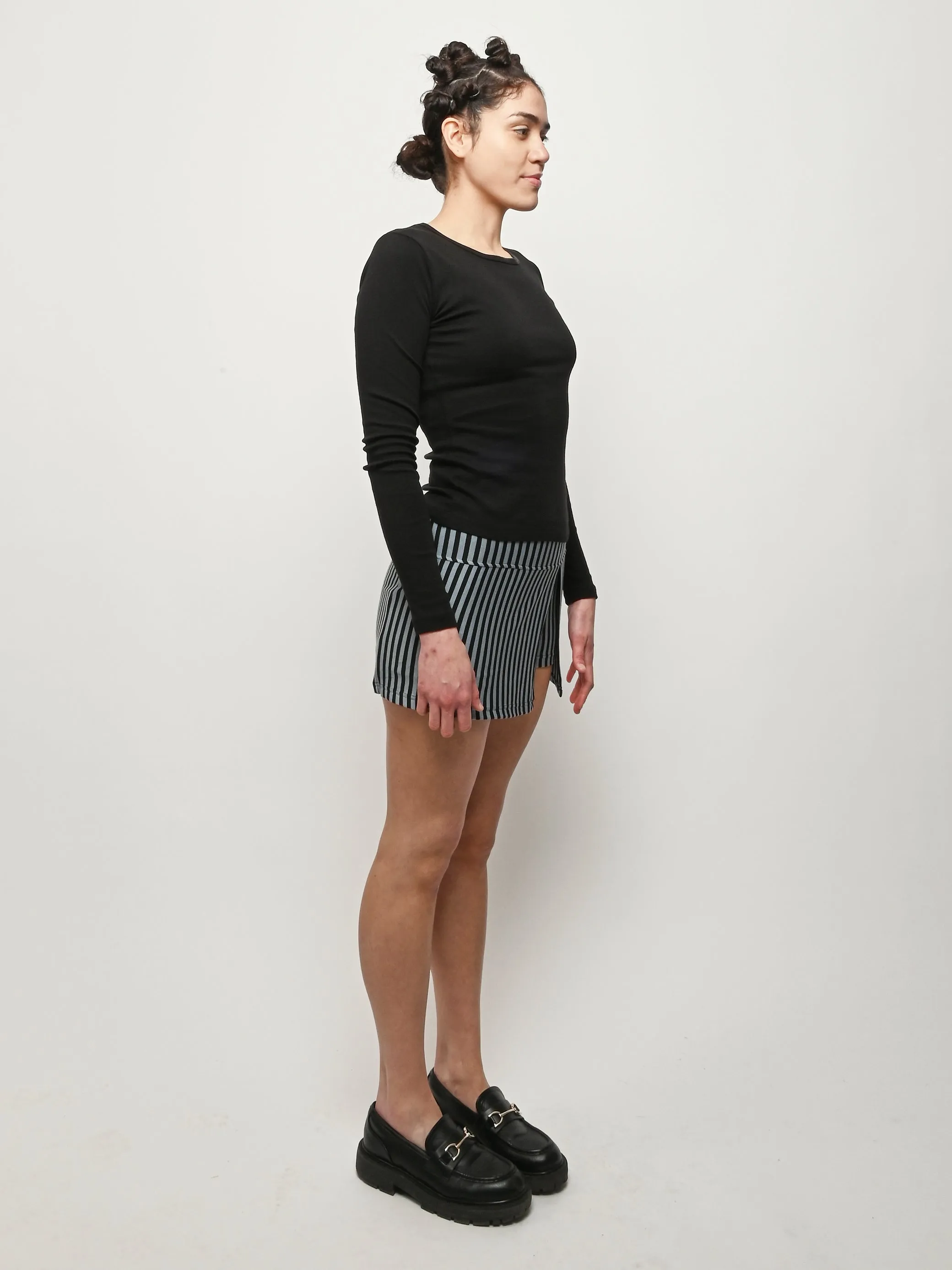 Blue Striped Mini Skort sold by Frances May Houseline product image thumbnail 5