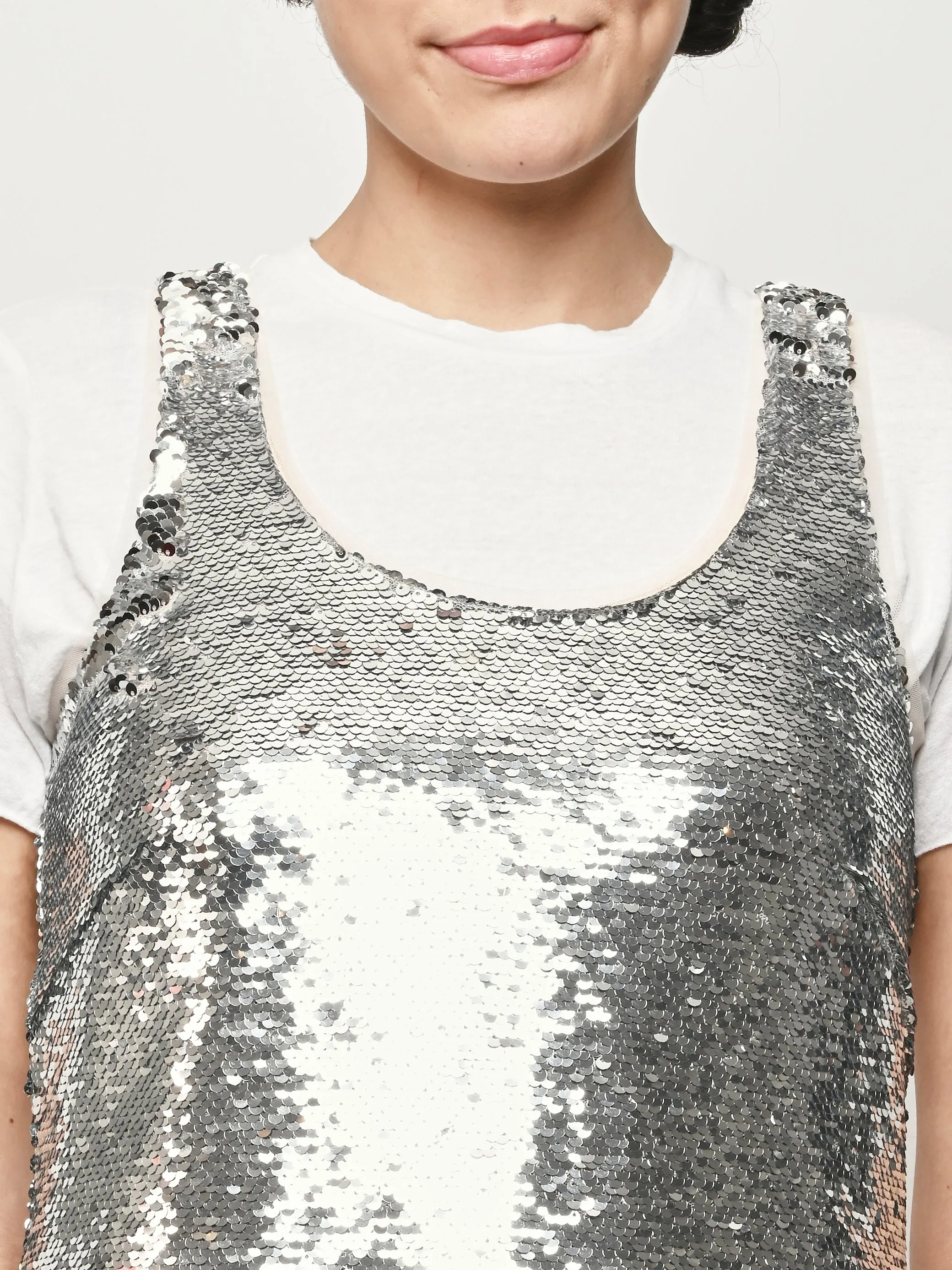 Silver Tapered Back Peplum Dress sold by Frances May Houseline product image thumbnail 3