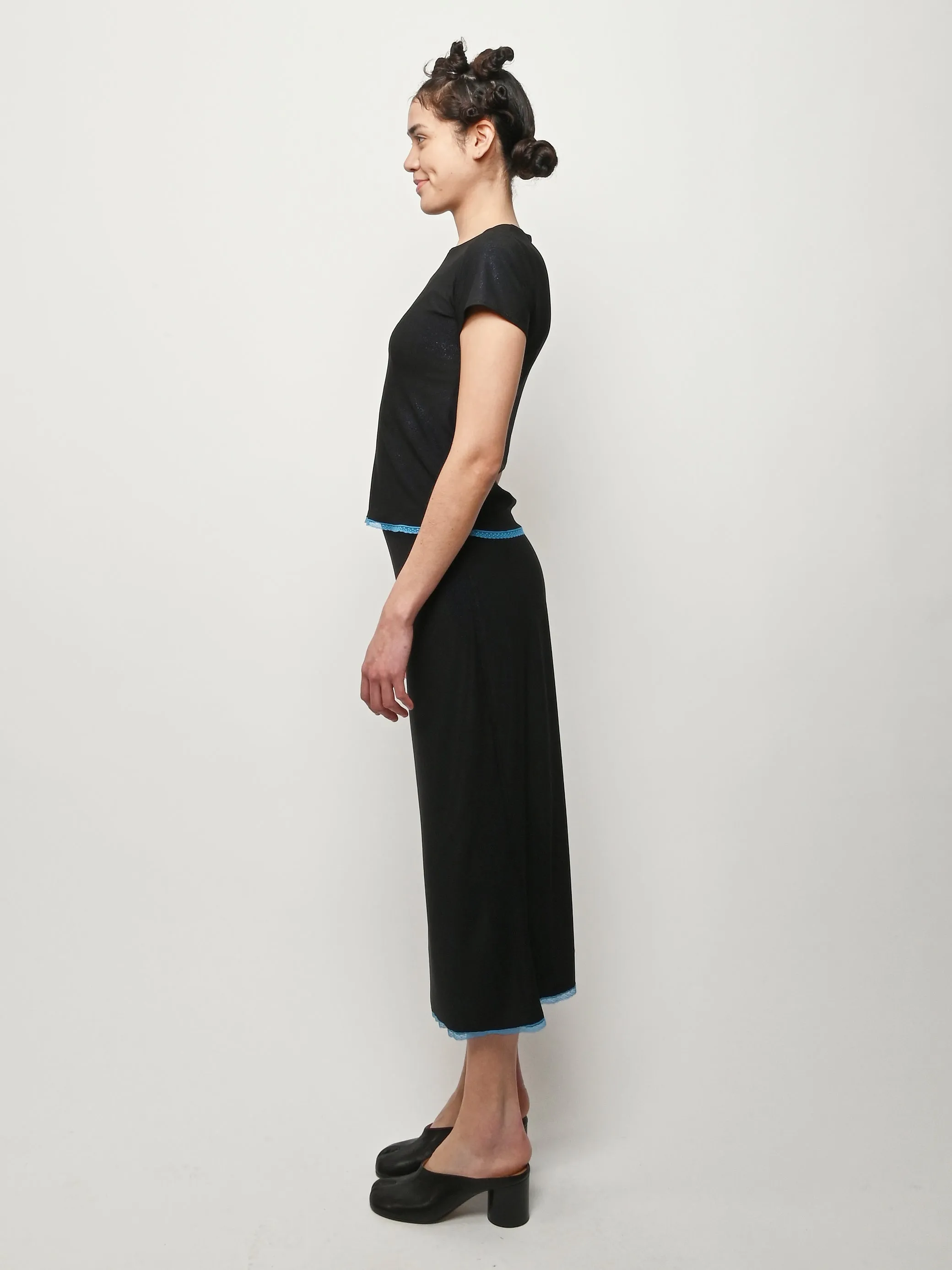 Lace Trim Midi Skirt/Tee Set sold by Frances May Houseline product image thumbnail 5