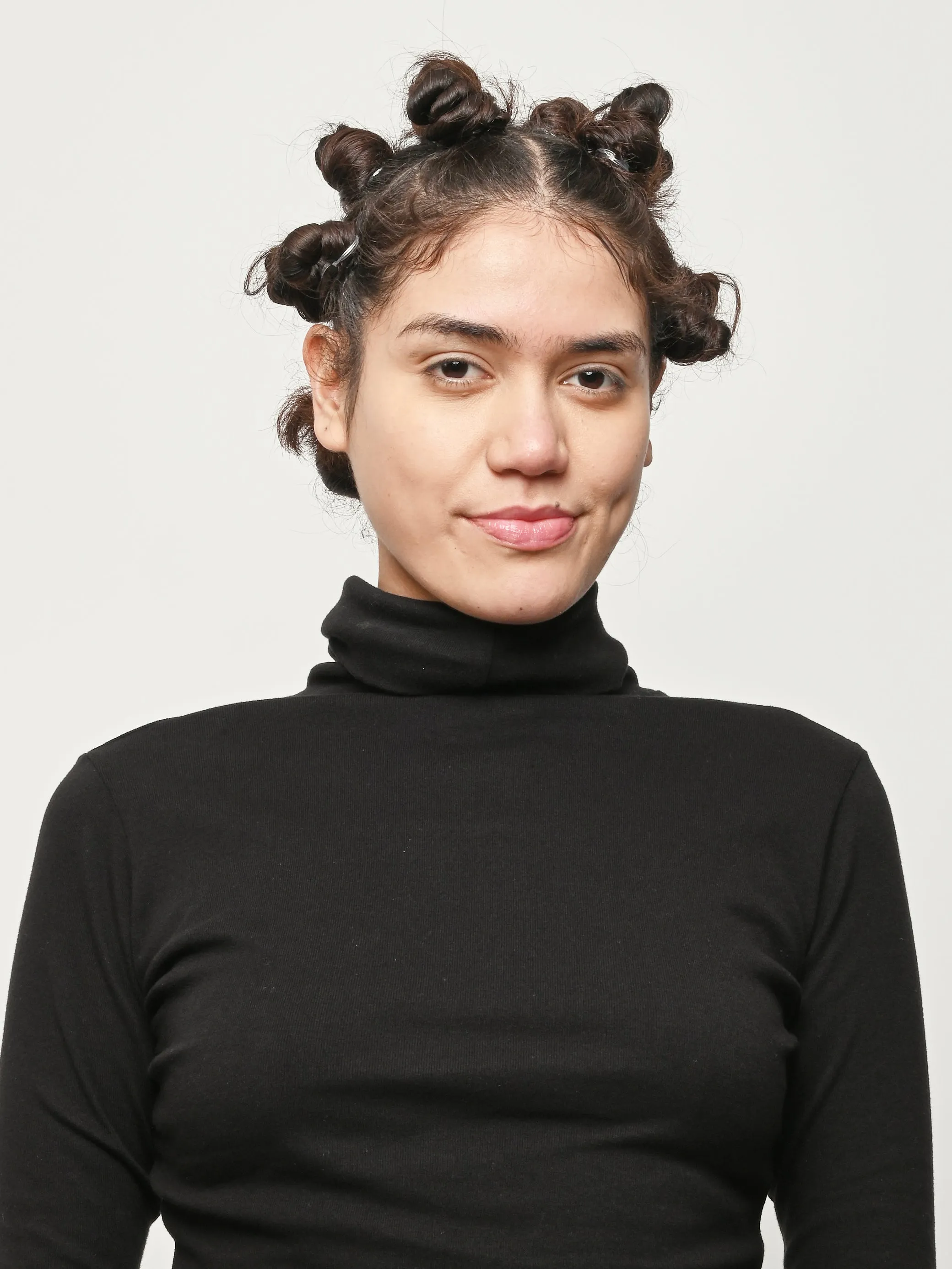 Black Turtleneck L/S Bellevue Tee sold by Frances May Houseline product image thumbnail 3