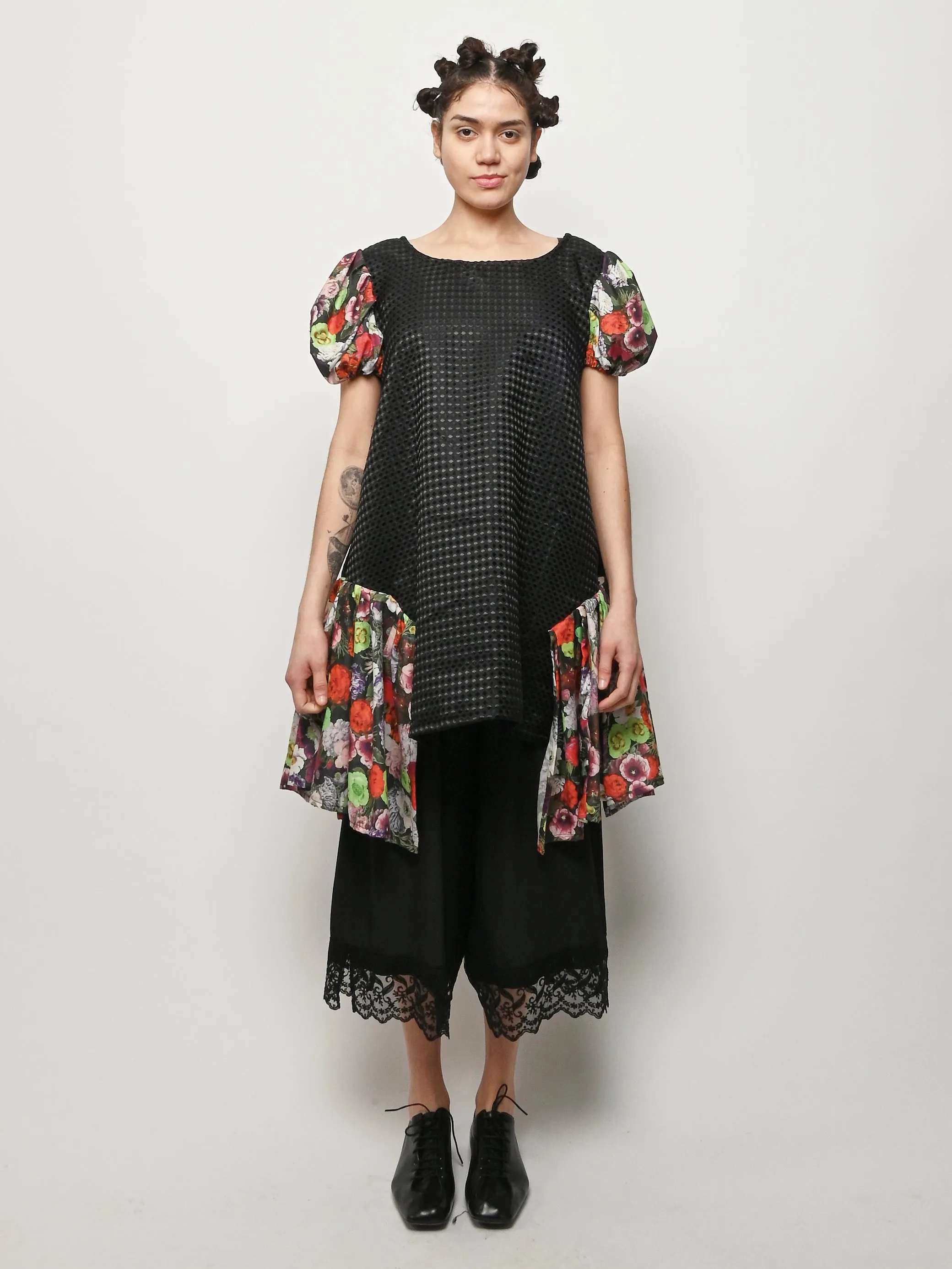 Black Dress W/Floral Detail sold by Frances May Houseline product image thumbnail 2