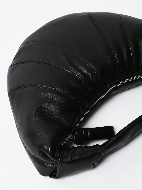 Black Mini Fortune Croissant Bag made by Lemaire
