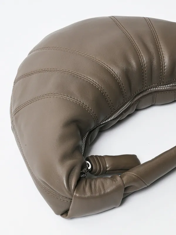 Dark Khaki Mini Fortune Croissant Bag made by Lemaire