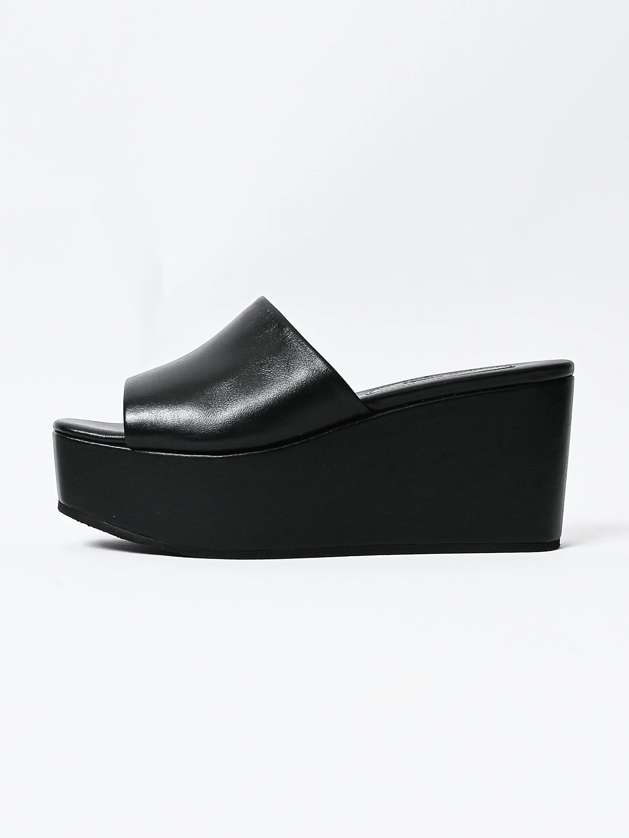 Black Ferow Wedge sold by Frances May Houseline