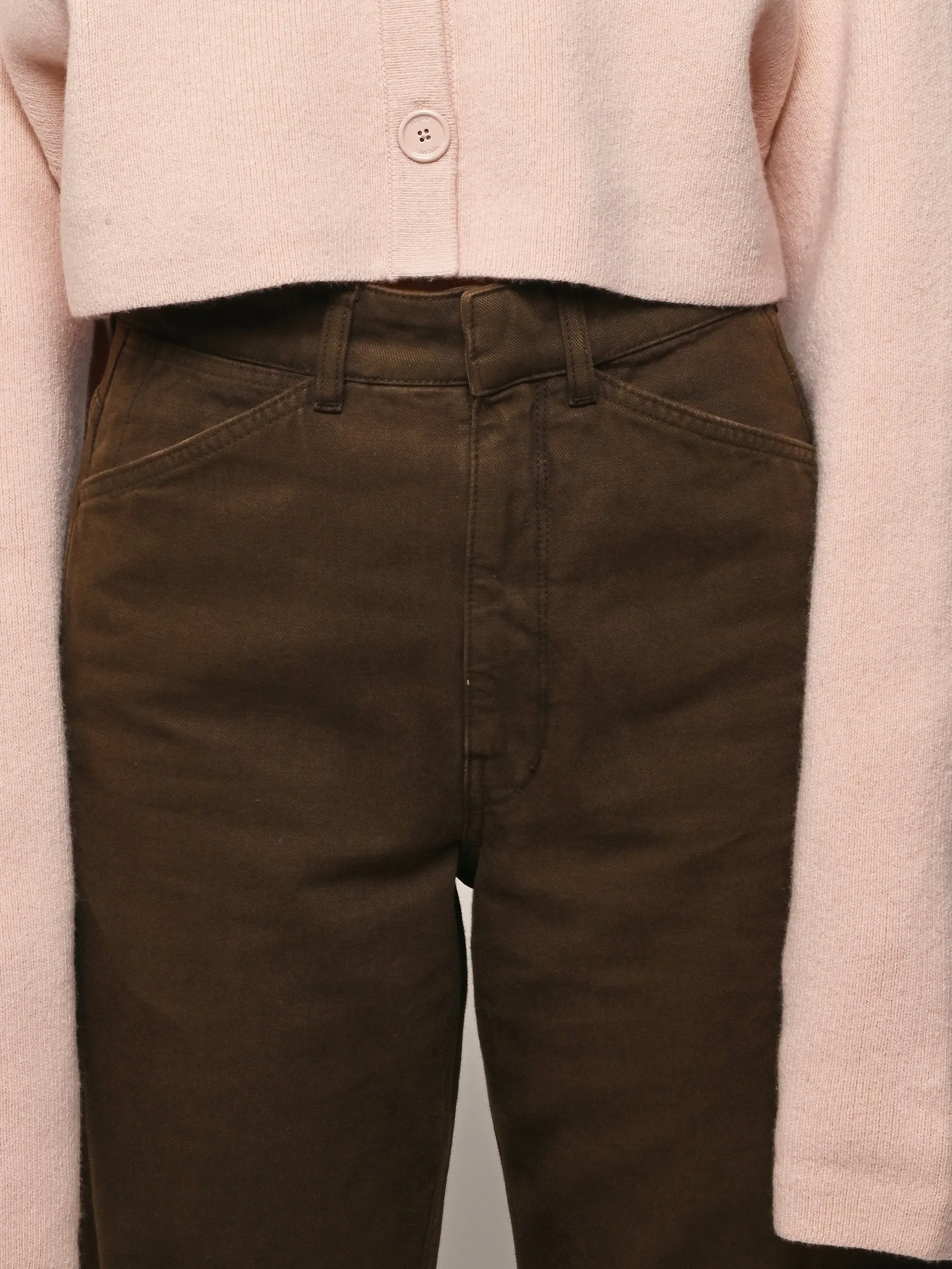 Cacao High Waisted Curved Pants sold by Frances May Houseline product image thumbnail 4