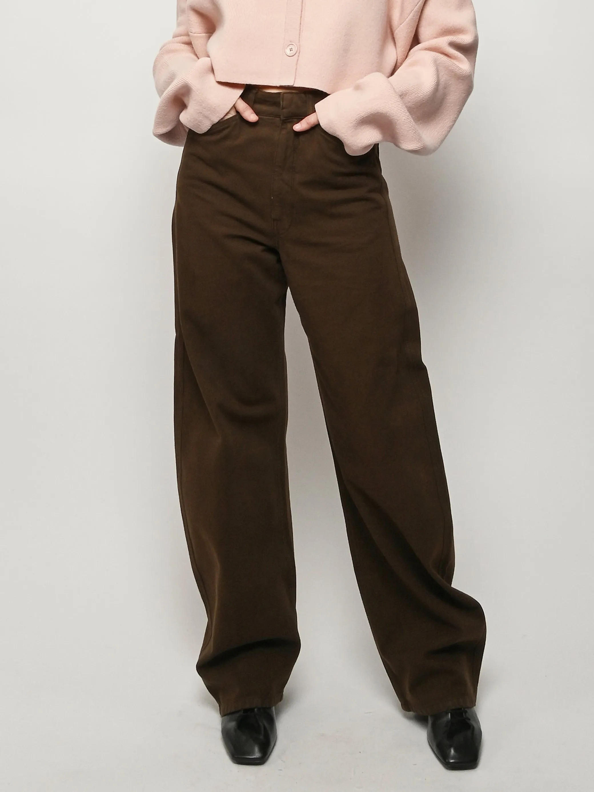 Cacao High Waisted Curved Pants sold by Frances May Houseline product image thumbnail 2