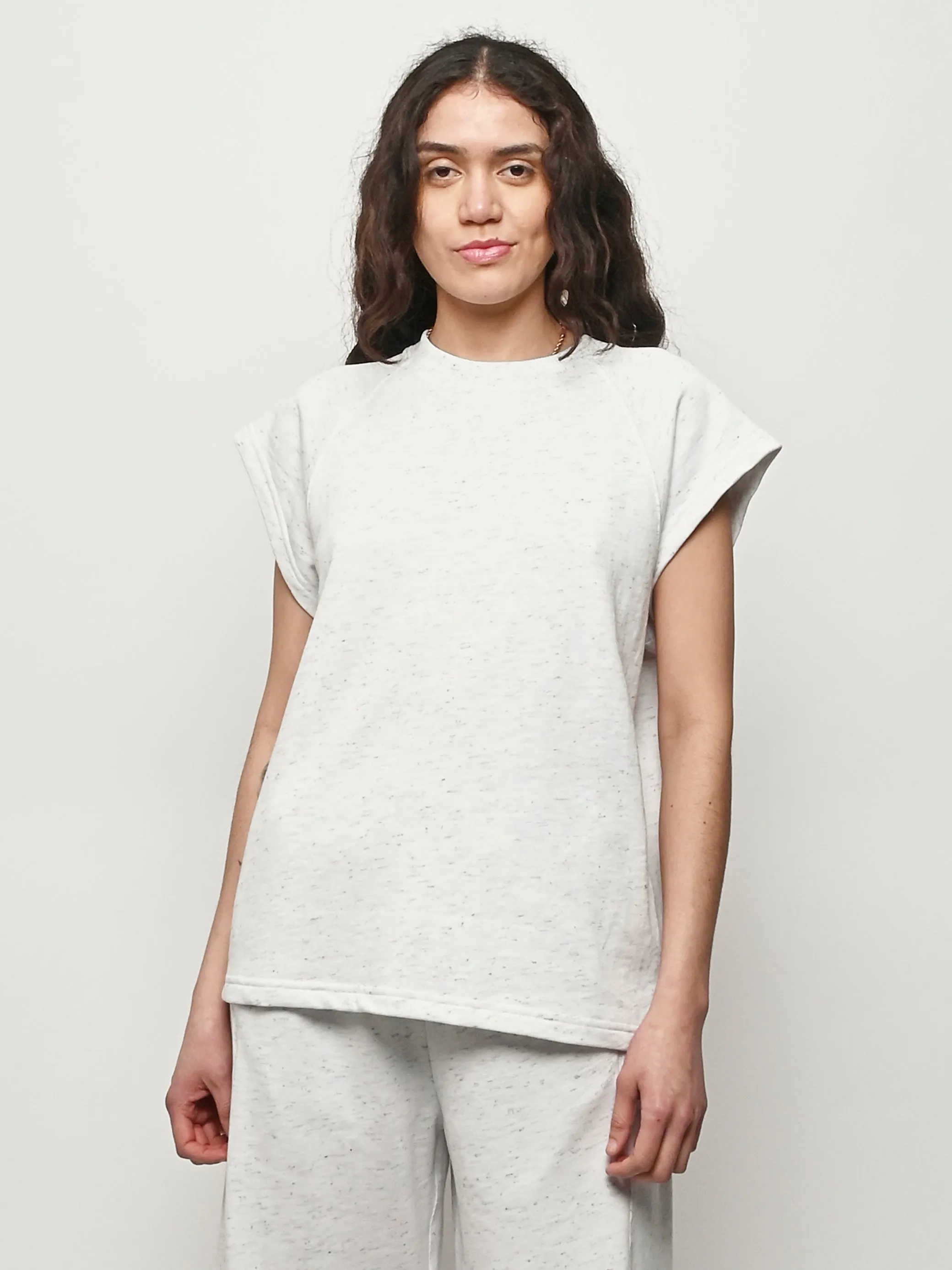 White/Multi Spring Tweedy Sleeveless Easy Top sold by Frances May Houseline product image thumbnail 2