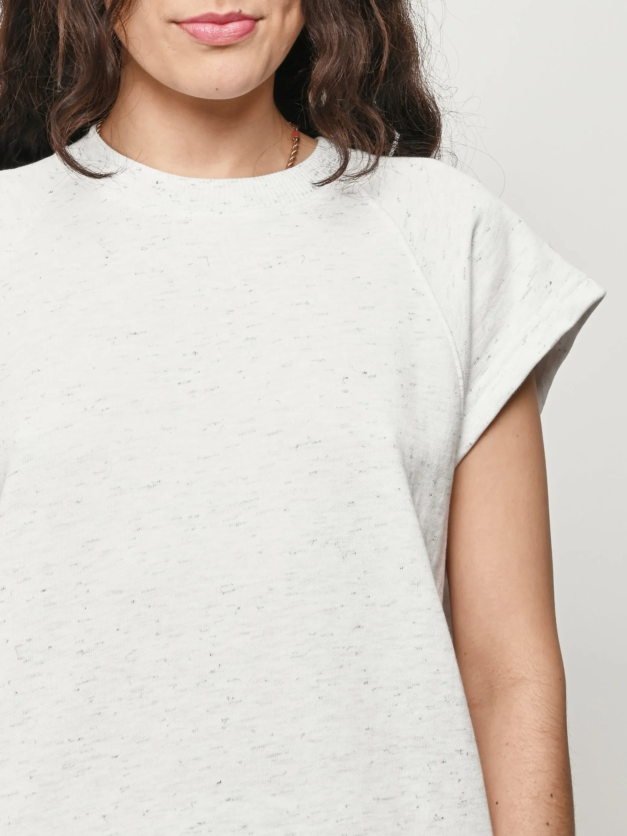 White/Multi Spring Tweedy Sleeveless Easy Top sold by Frances May Houseline product image thumbnail 3