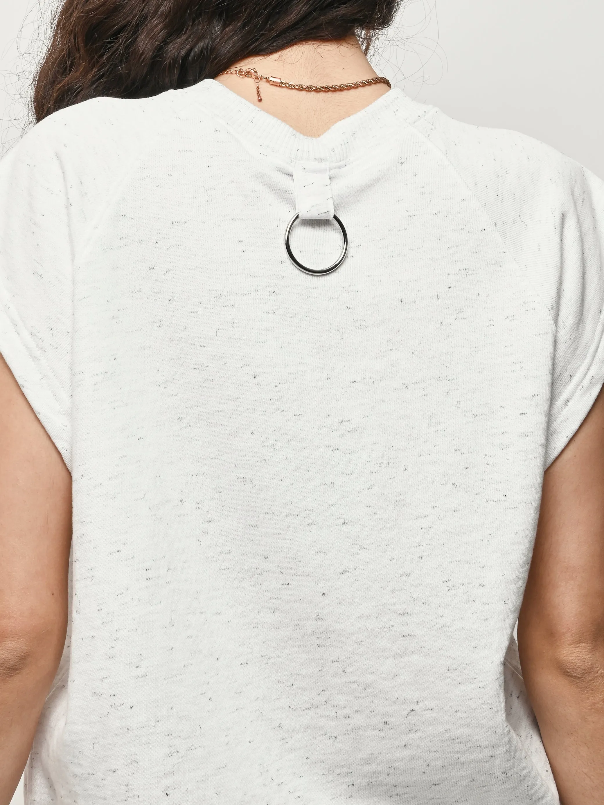 White/Multi Spring Tweedy Sleeveless Easy Top sold by Frances May Houseline product image thumbnail 4