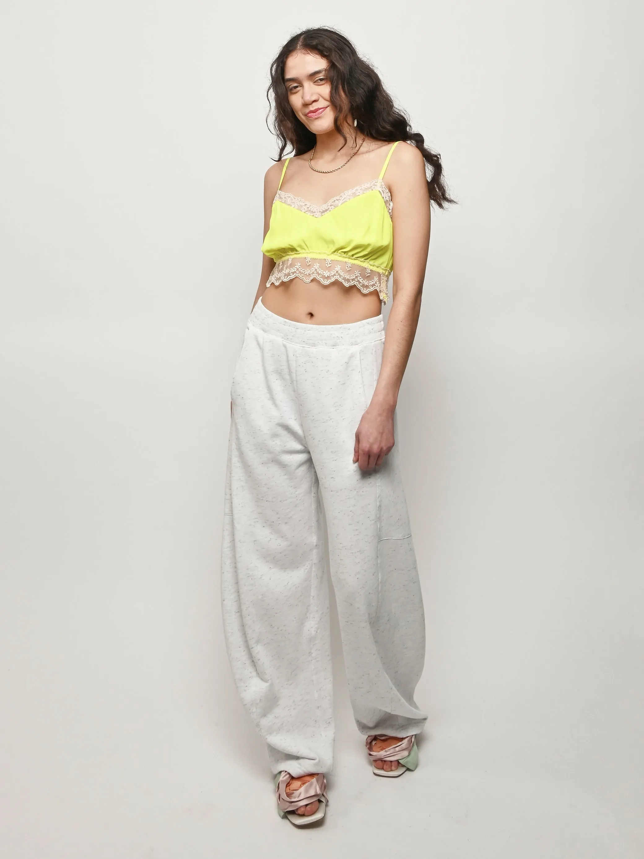 White/Multi Spring Tweedy Winslow Pant sold by Frances May Houseline