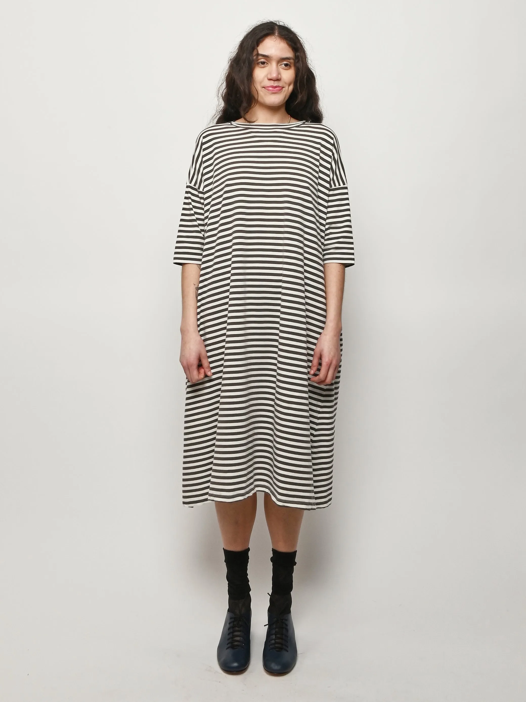 Avorio Striped Jersey Rame Dress sold by Frances May Houseline product image thumbnail 2