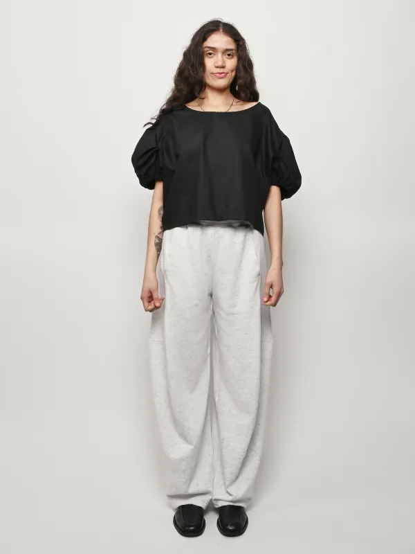 Black Agatha Top made by Frances May Houseline