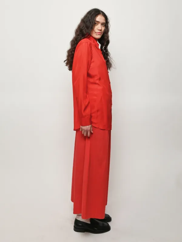 Red Quinney Shirt made by Rachel Comey