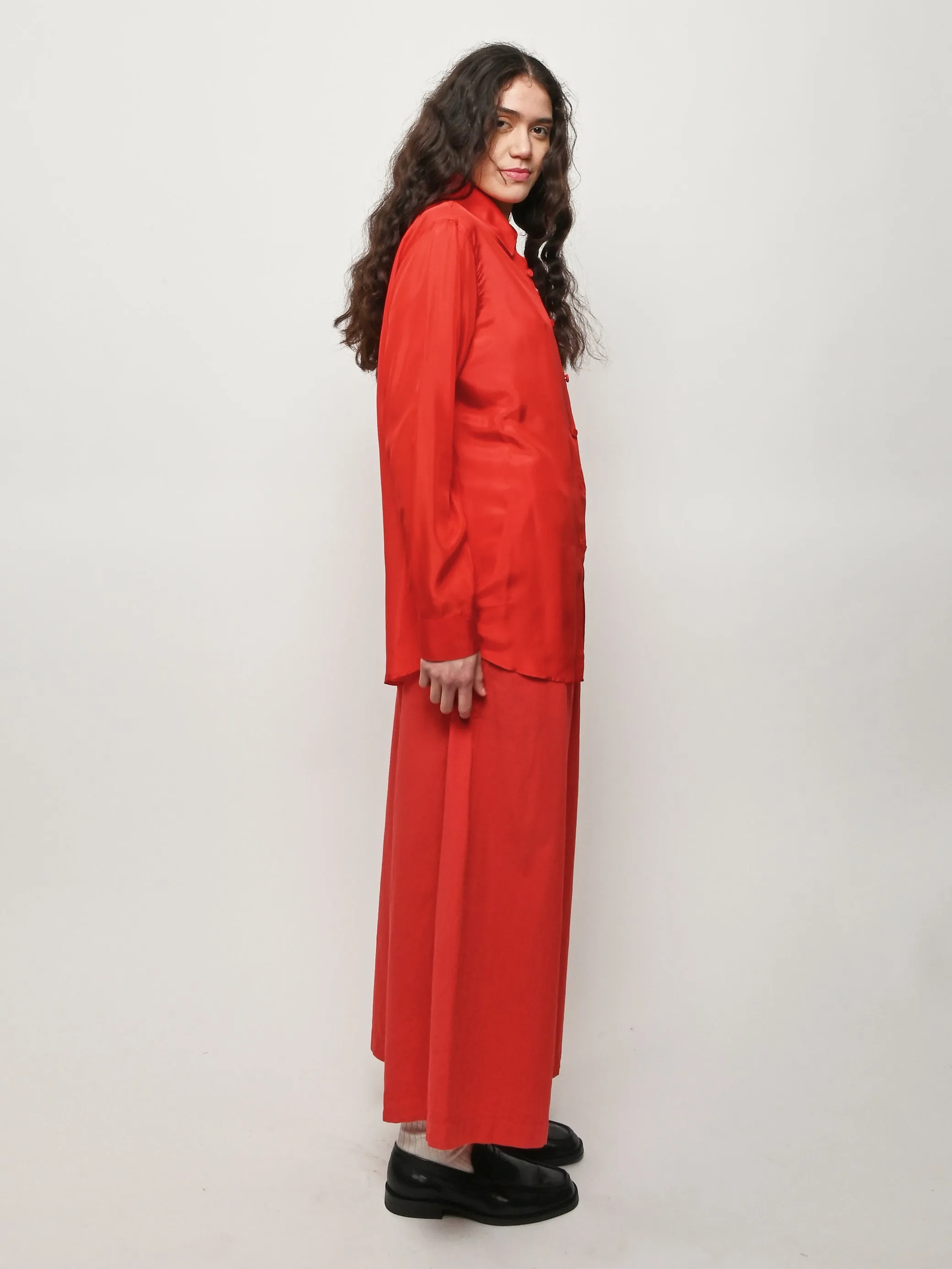 Red Quinney Shirt sold by Frances May Houseline