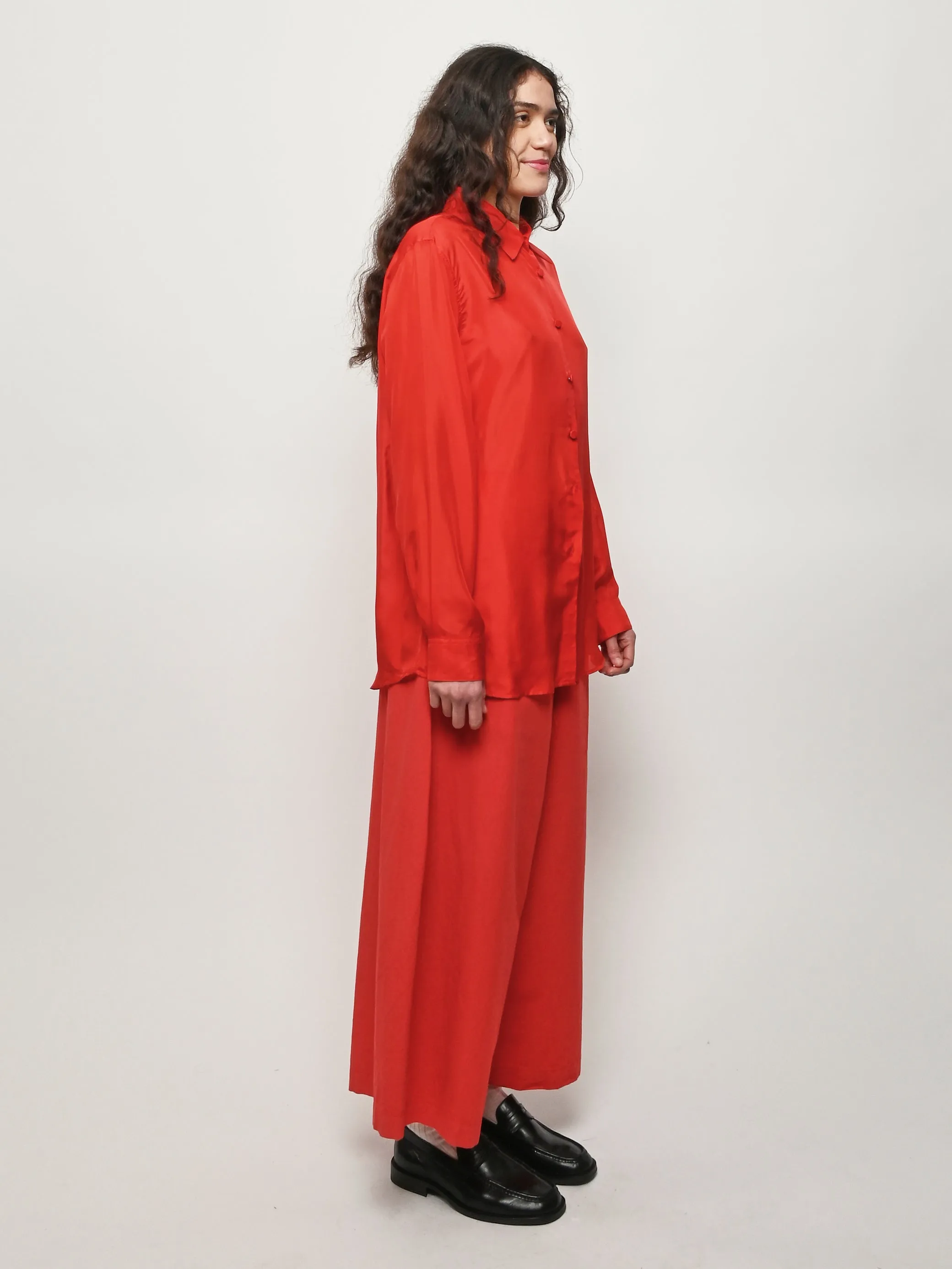 Red Quinney Shirt sold by Frances May Houseline product image thumbnail 5