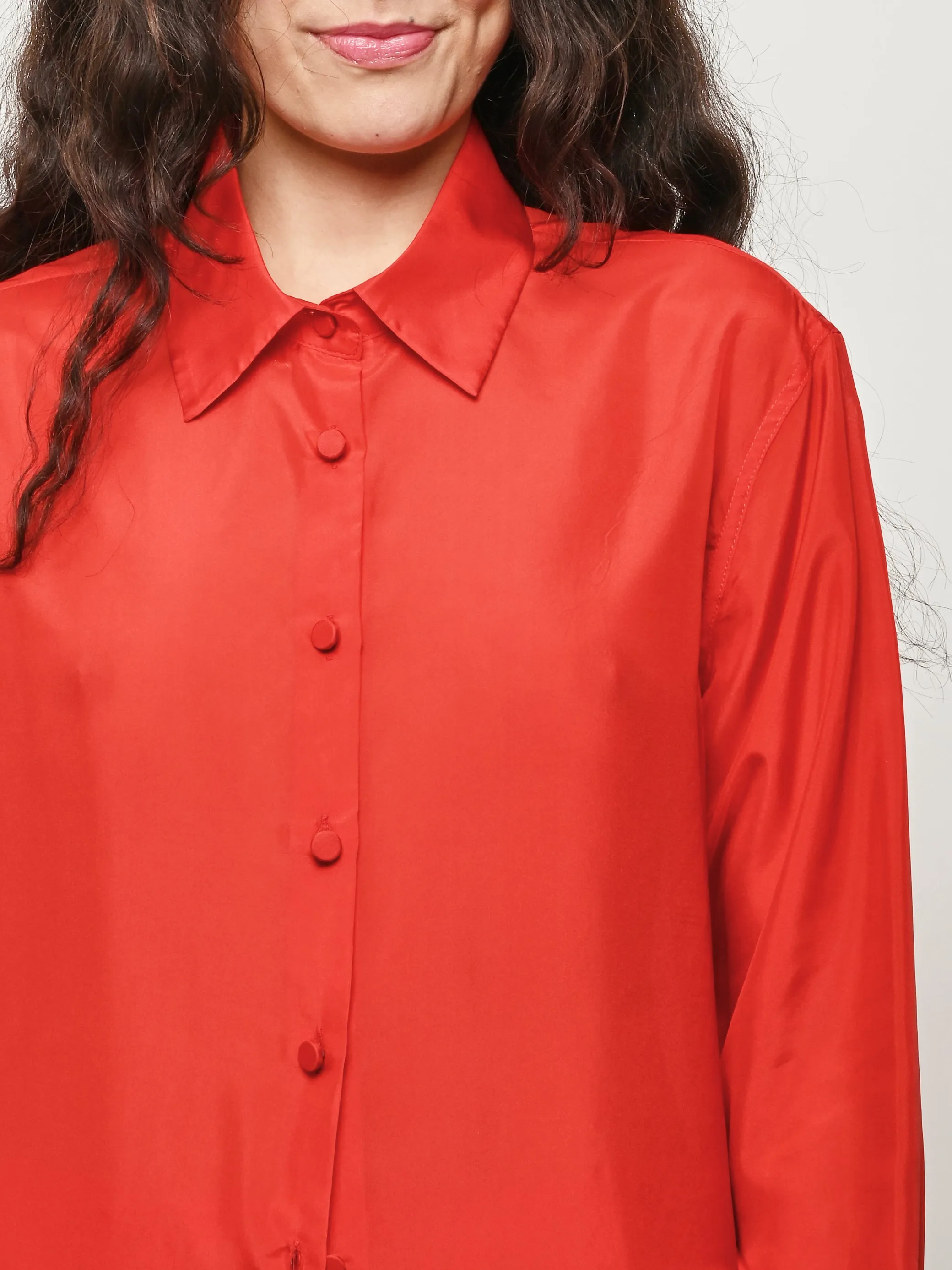 Red Quinney Shirt sold by Frances May Houseline product image thumbnail 3