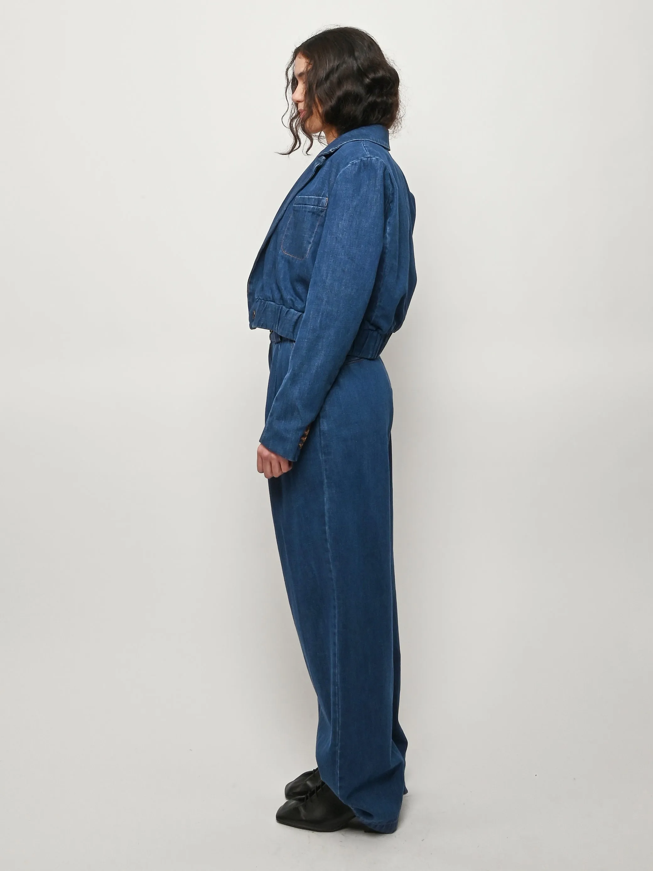 Indigo Grain Jacket sold by Frances May Houseline product image thumbnail 4