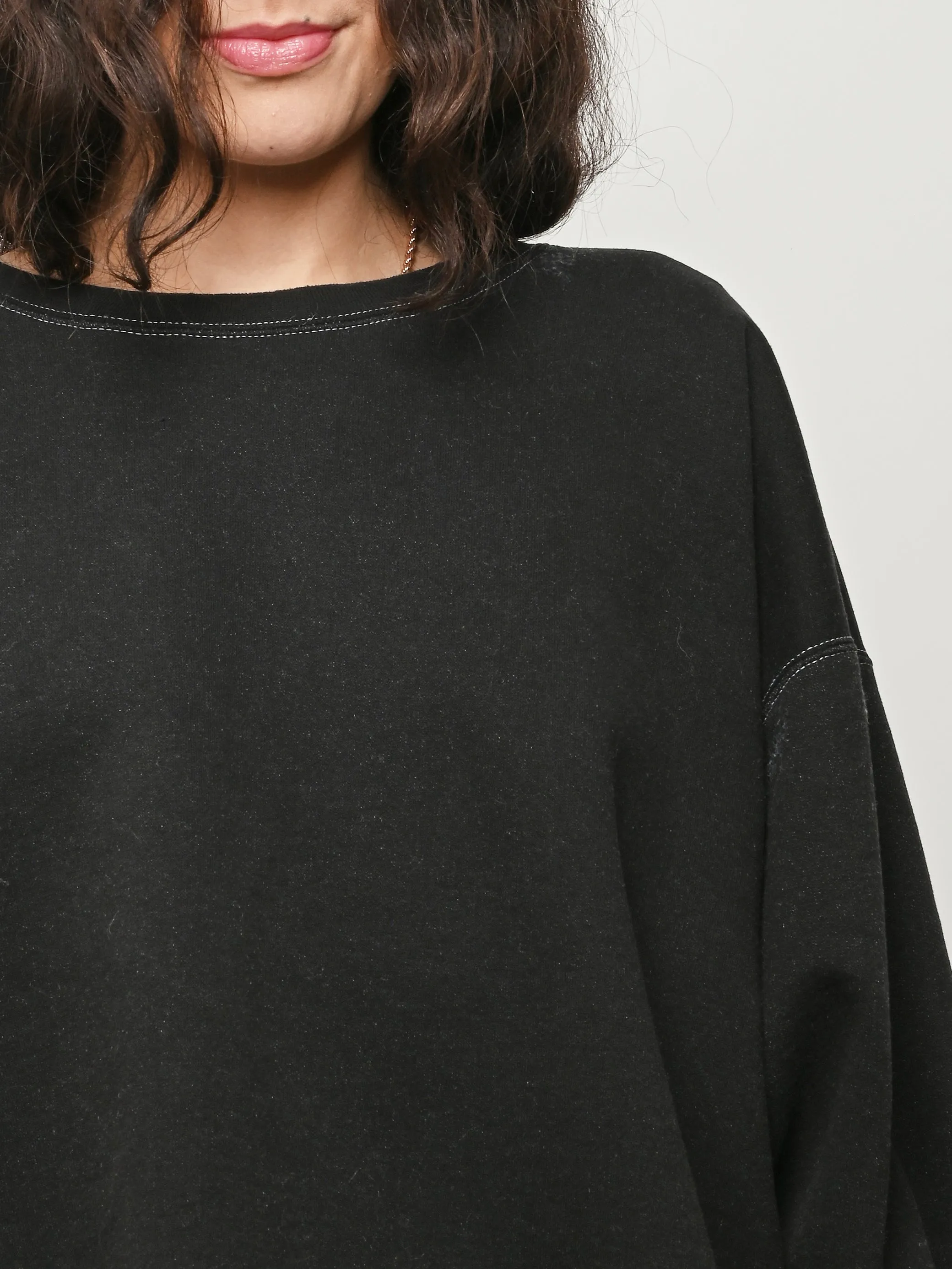 Charcoal Fond Sweatshirt sold by Frances May Houseline product image thumbnail 3