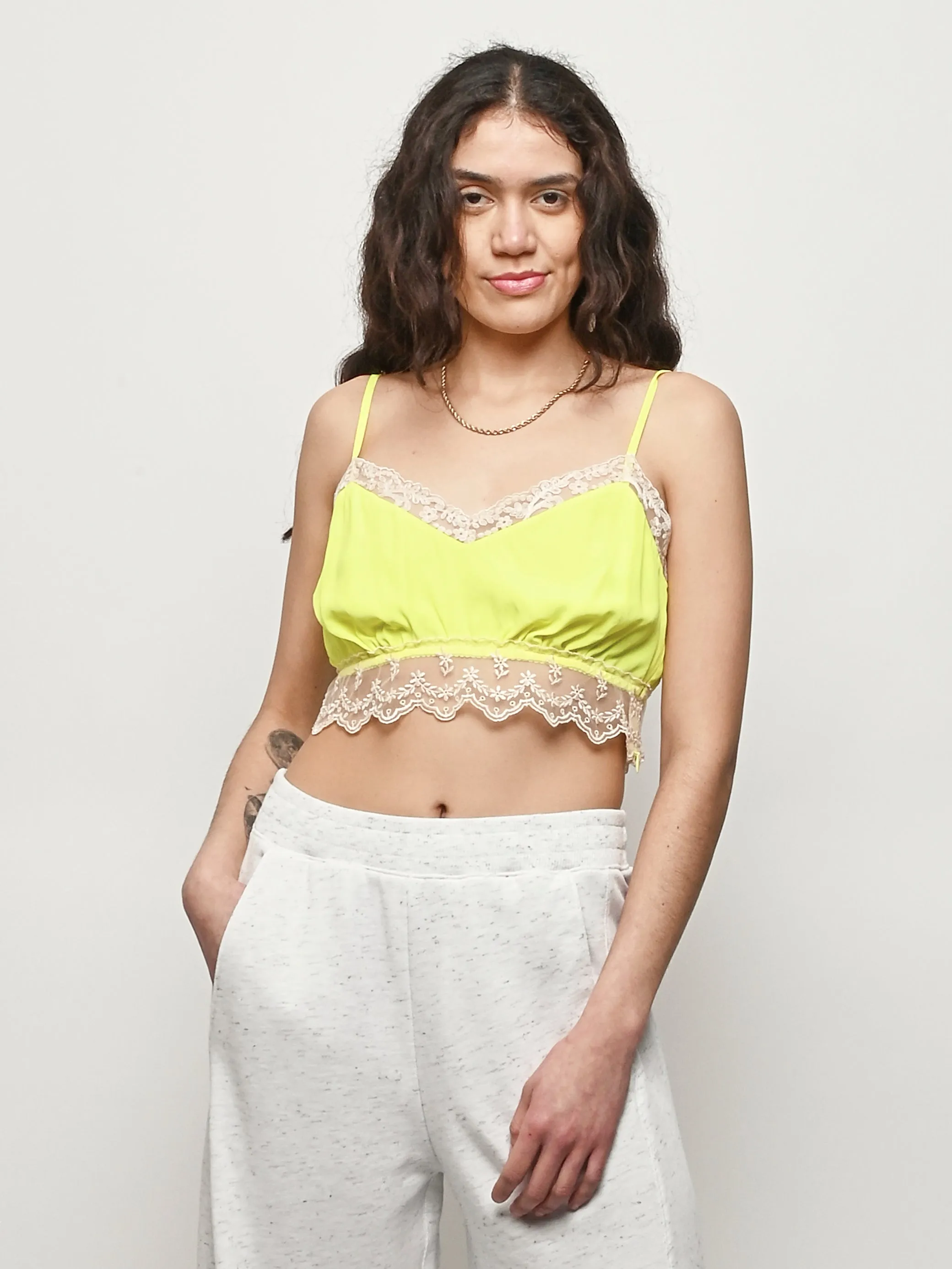 Fluoro Lace Trim Negligee Bralette sold by Frances May Houseline product image thumbnail 2