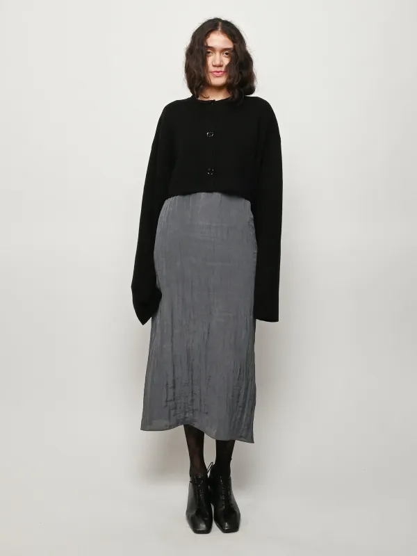 Black Cropped Oversized Cardigan sold by Frances May Houseline