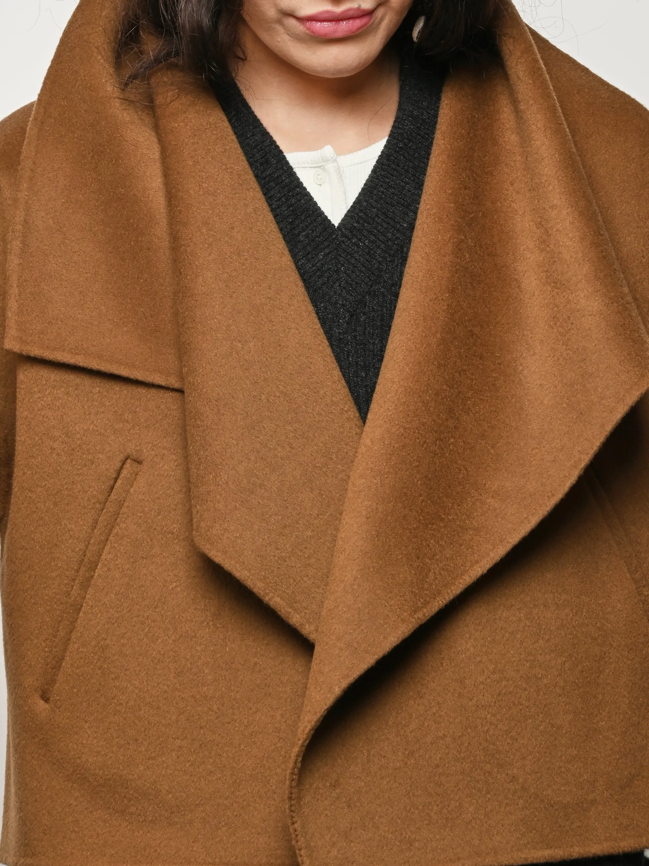 Tobacco Signature Doublé Jacket sold by Frances May Houseline product image thumbnail 3