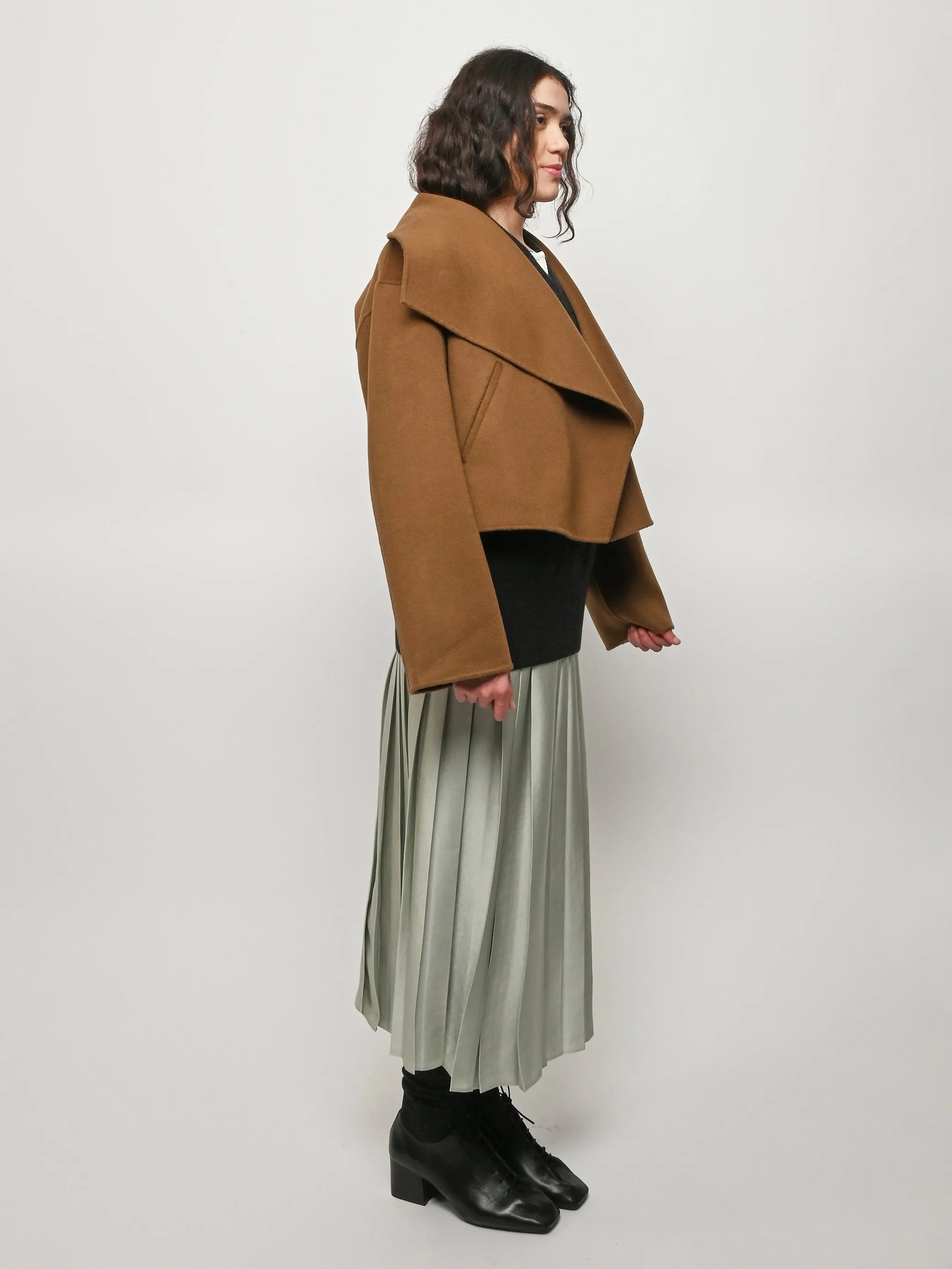 Tobacco Signature Doublé Jacket sold by Frances May Houseline product image thumbnail 5