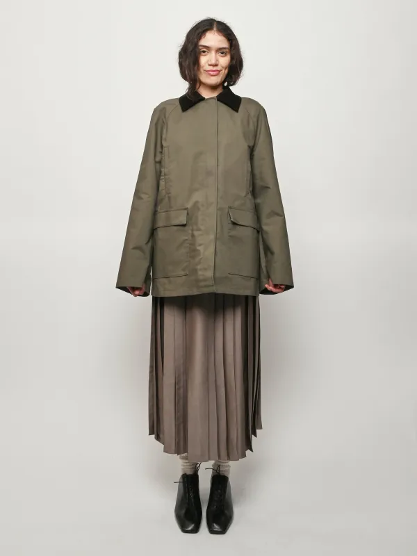 Khaki Summer Country Jacket made by Toteme