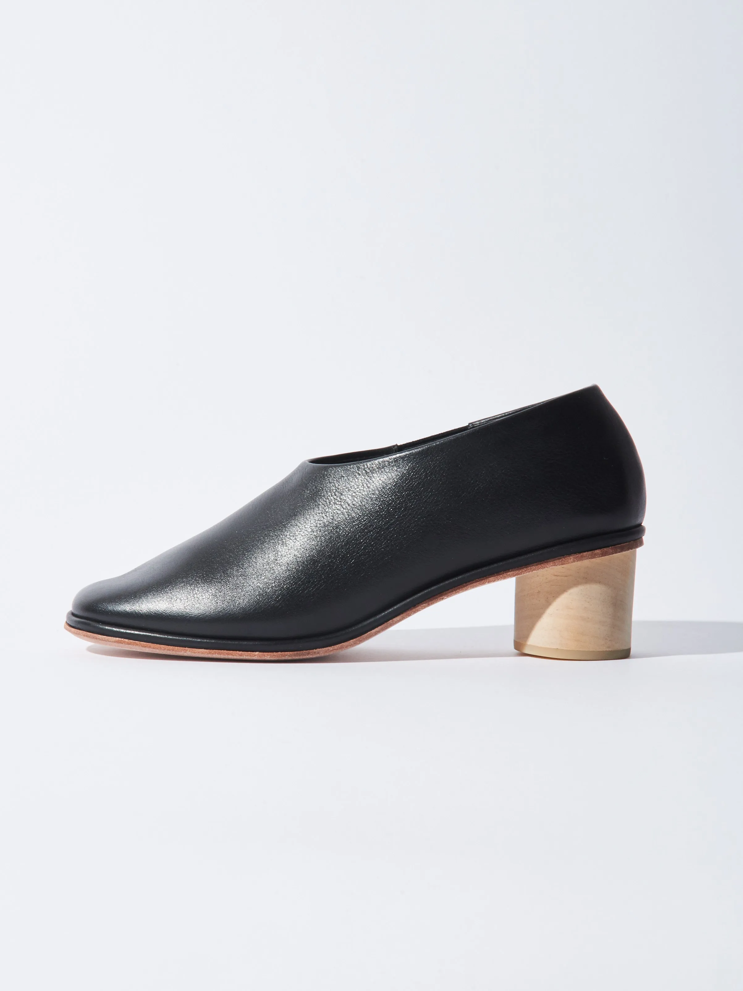 Black Dowel Heel sold by Frances May Houseline