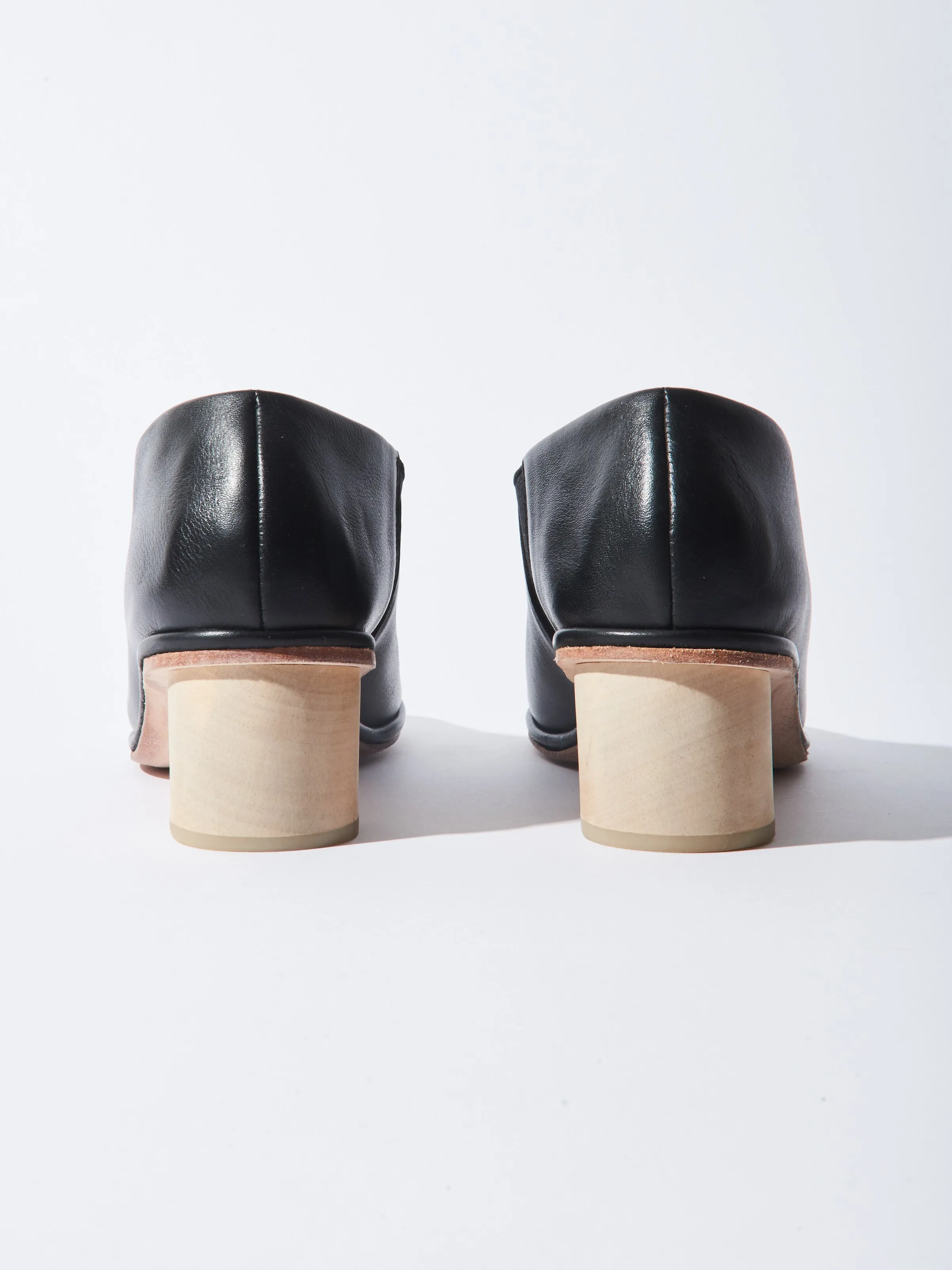 Black Dowel Heel sold by Frances May Houseline product image thumbnail 4