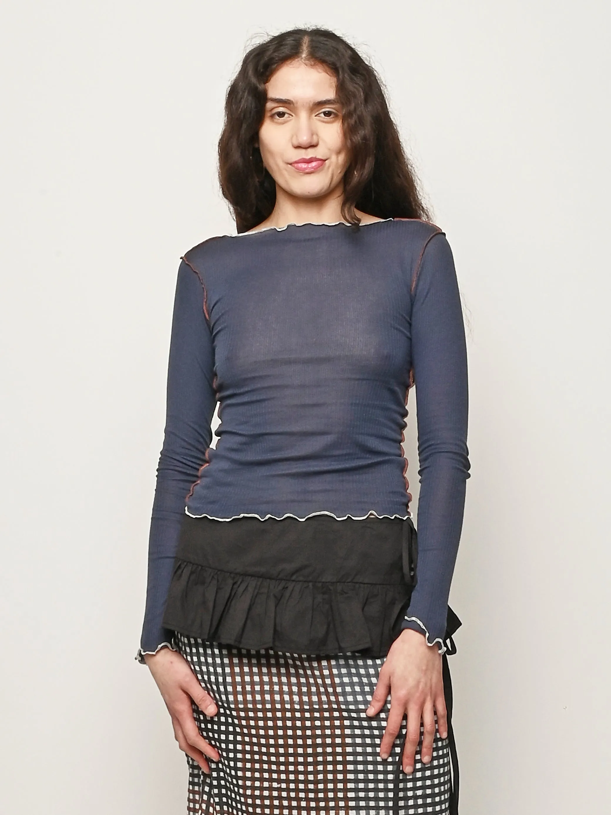 Preston Blue Vein L/S Tee sold by Frances May Houseline product image thumbnail 2