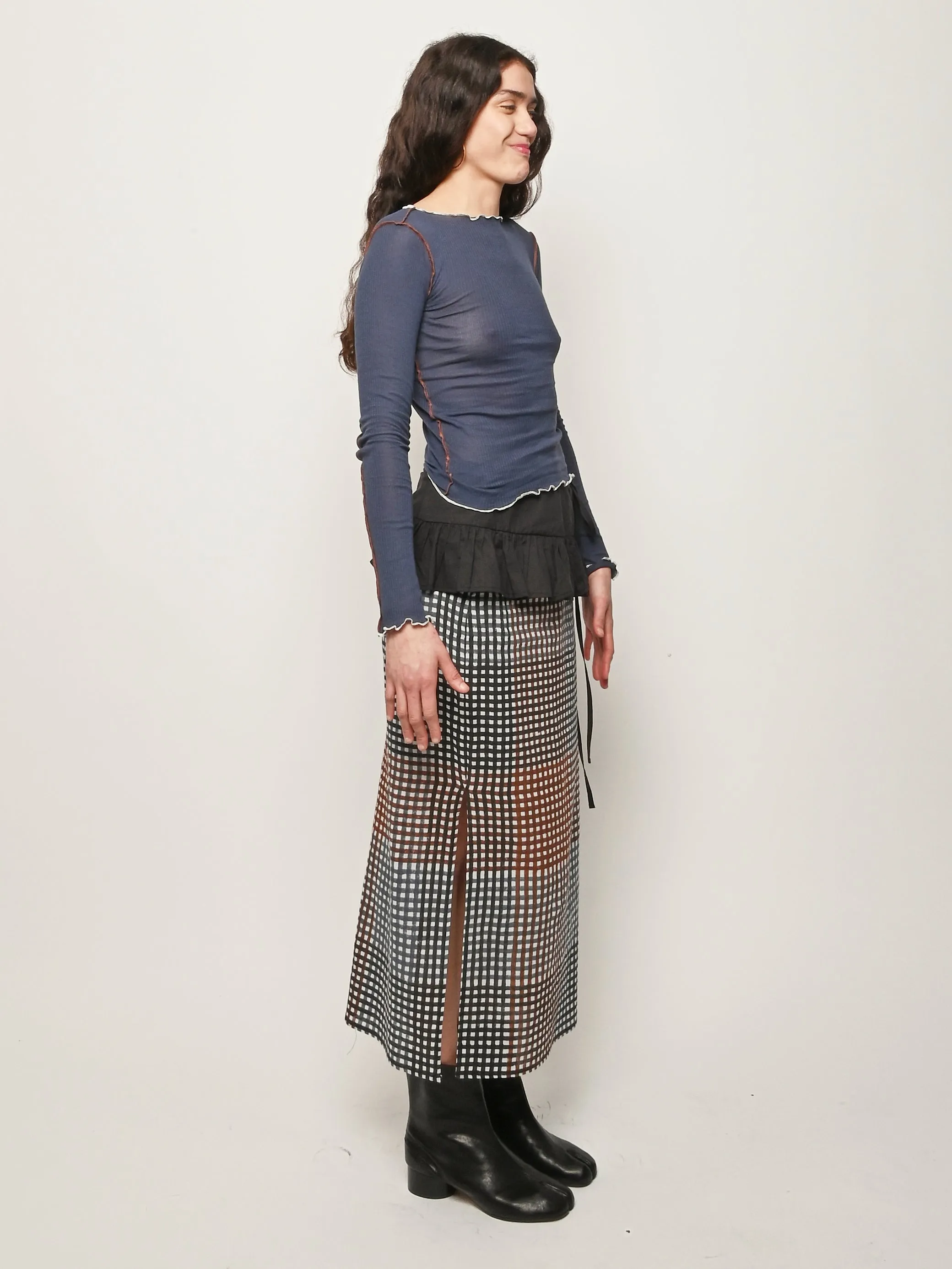 Preston Blue Vein L/S Tee sold by Frances May Houseline product image thumbnail 4