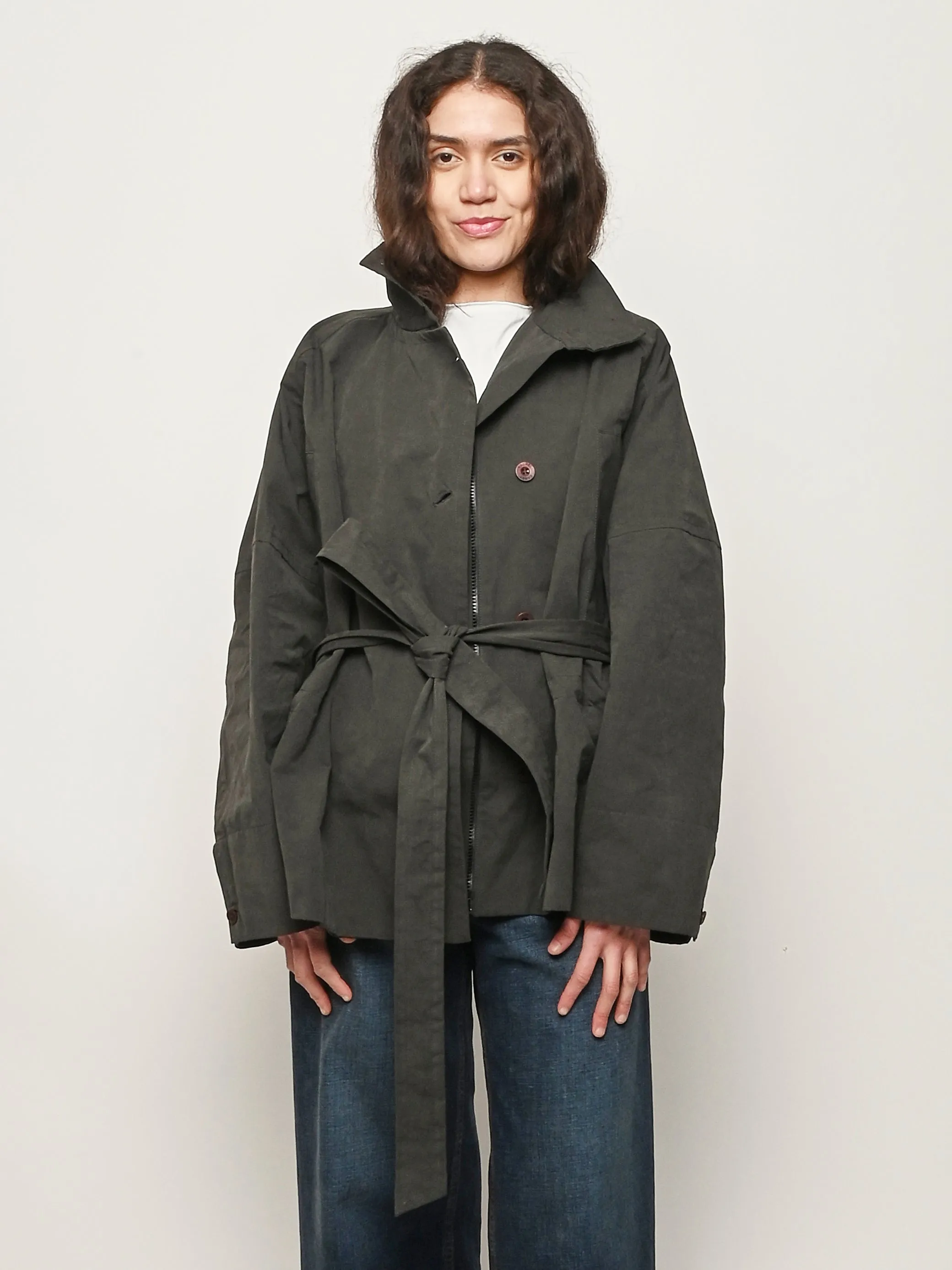 Charcoal Gosland Trench sold by Frances May Houseline product image thumbnail 2