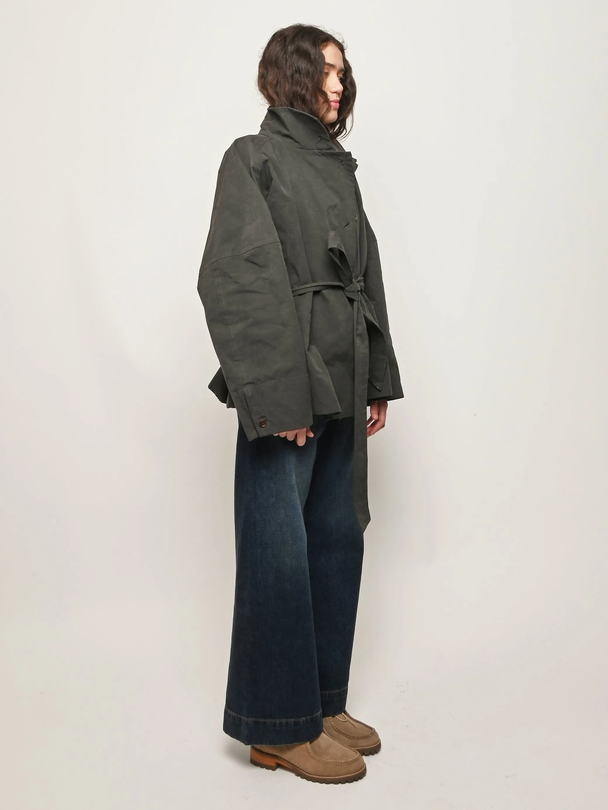 Charcoal Gosland Trench sold by Frances May Houseline product image thumbnail 5