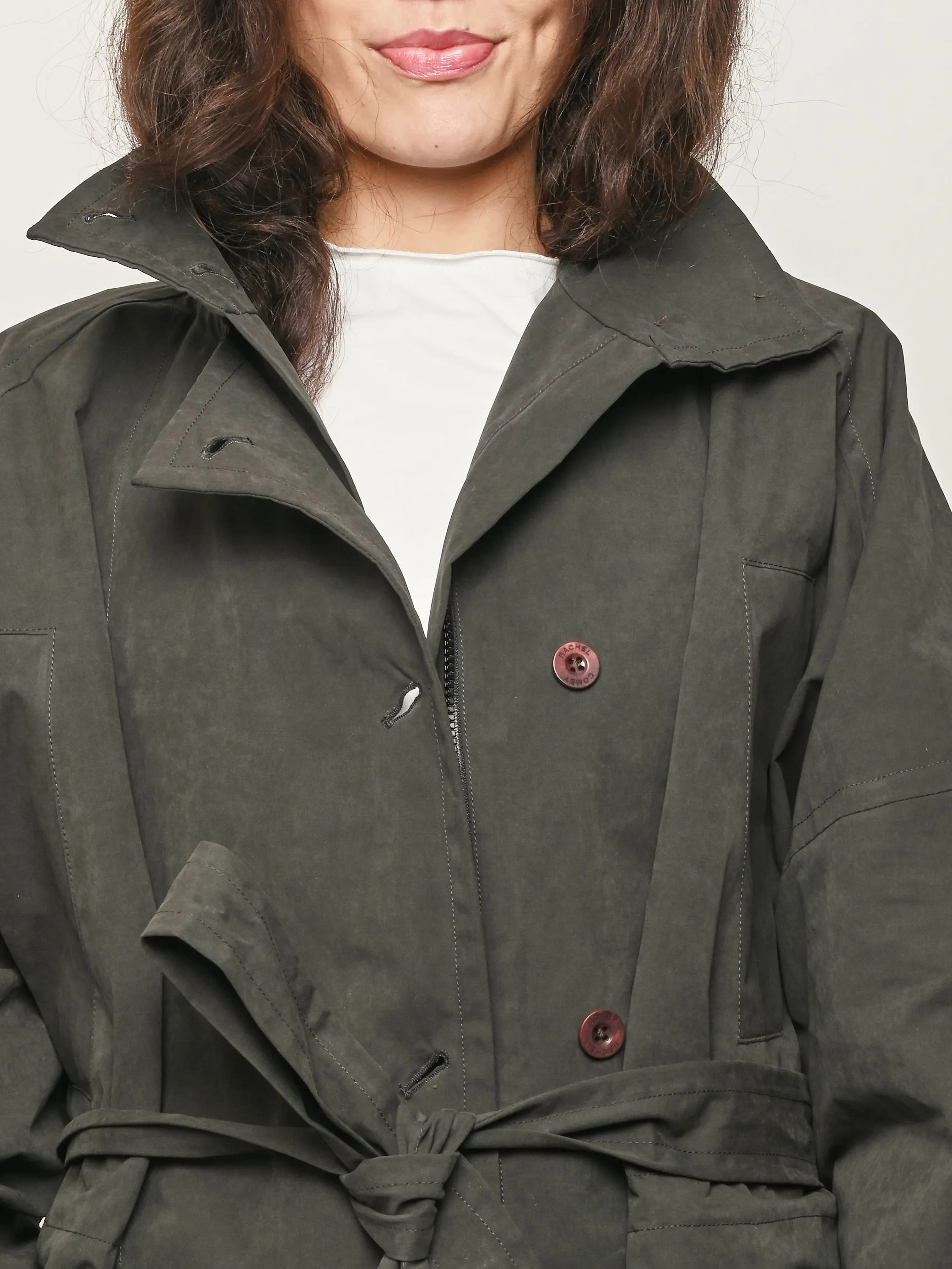 Charcoal Gosland Trench sold by Frances May Houseline product image thumbnail 3