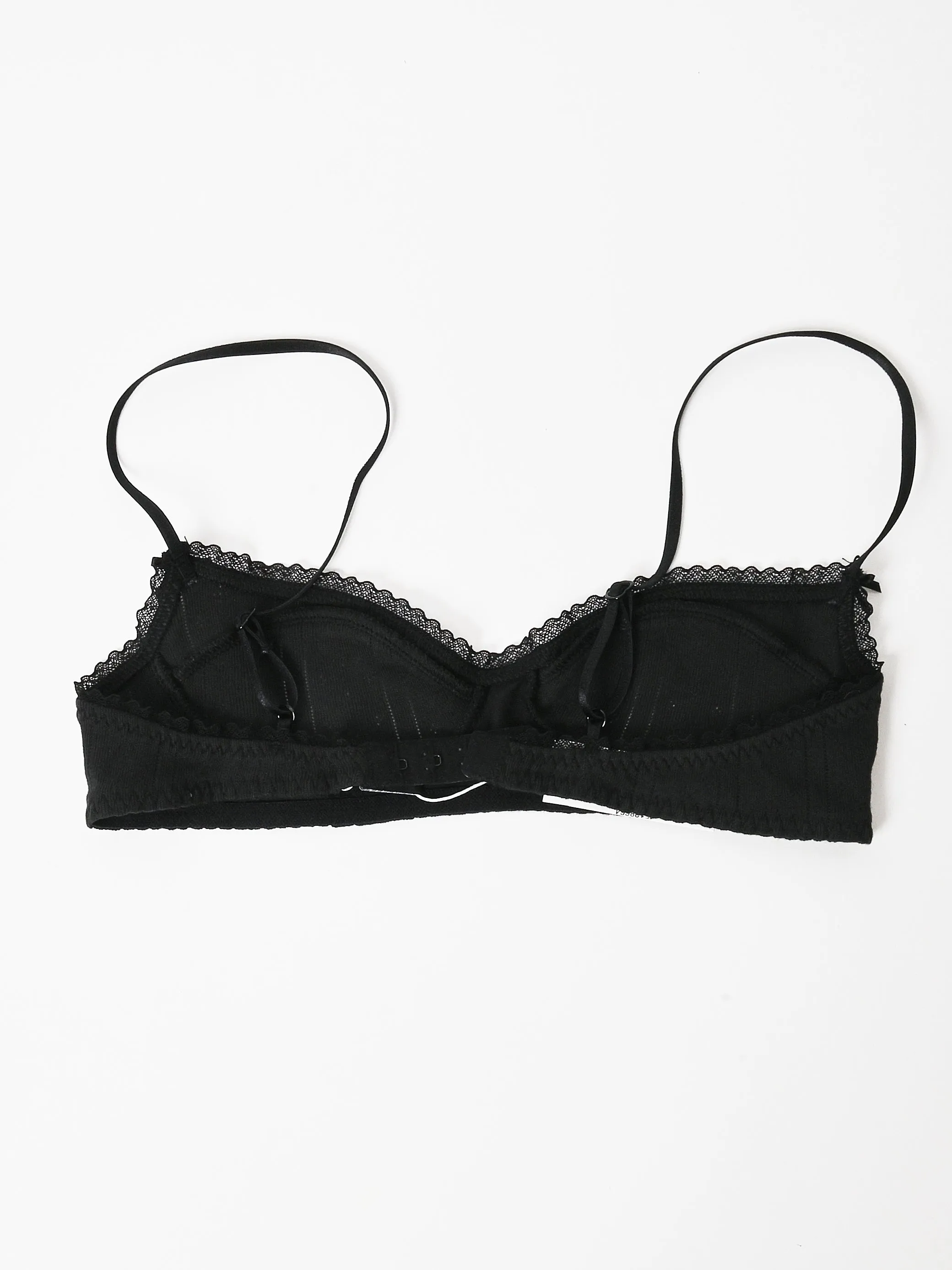 The Balconette Black Pointelle sold by Frances May Houseline product image thumbnail 3