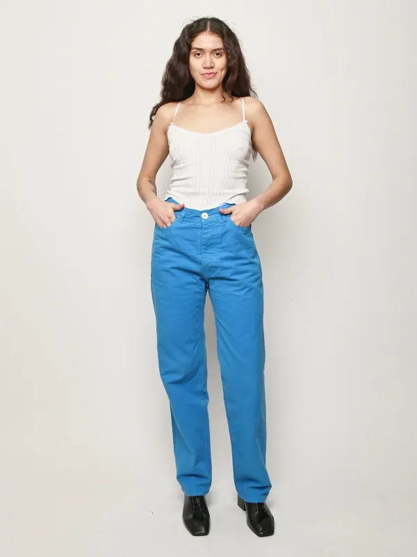 Organic Canvas/Pool Blue California Slim sold by Frances May Houseline