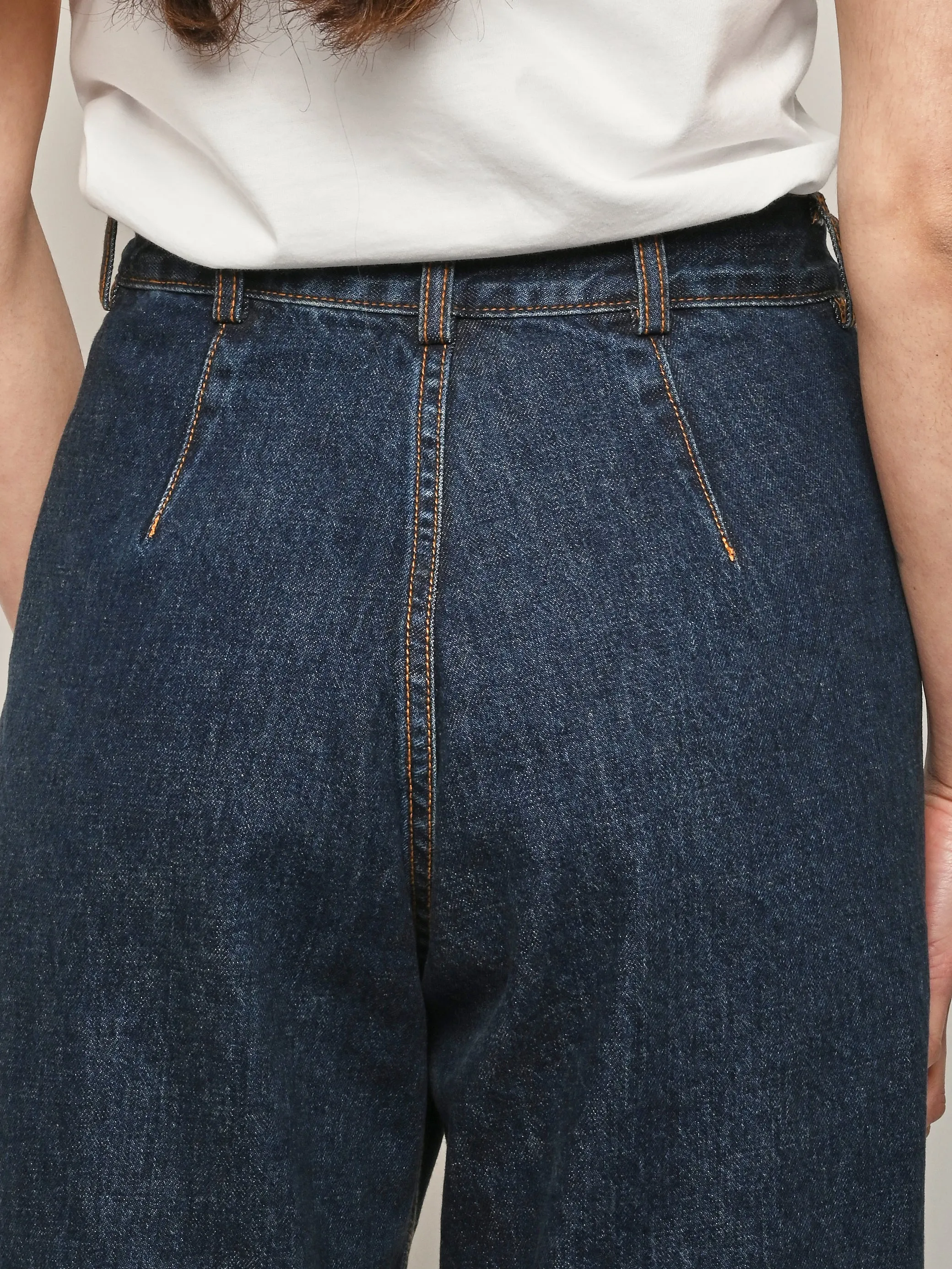 Regenerative Japanese Denim/Medium Roast Sailor Pants sold by Frances May Houseline product image thumbnail 4