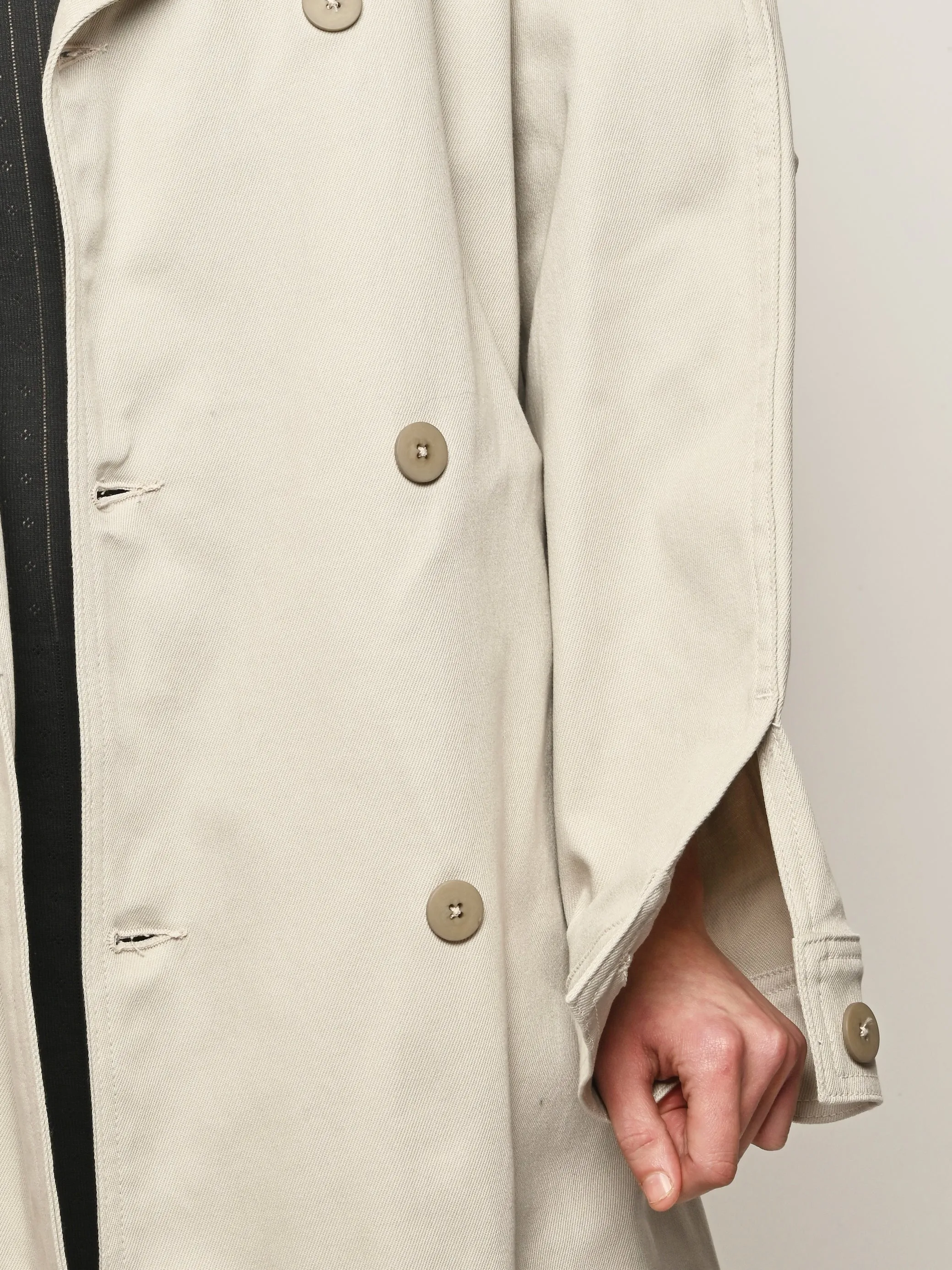 Deadstock Japanese Tencel/Taupe The Car Coat sold by Frances May Houseline product image thumbnail 3