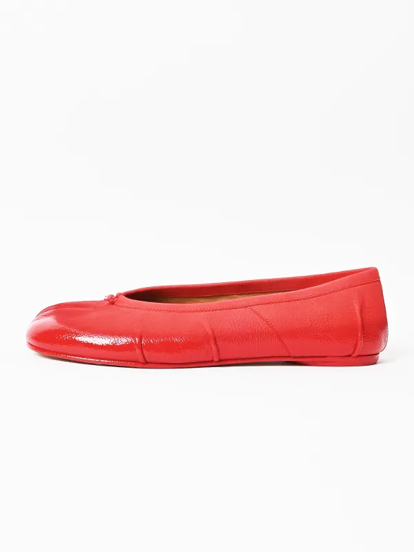Red Tabi Ballerina made by Maison Margiela