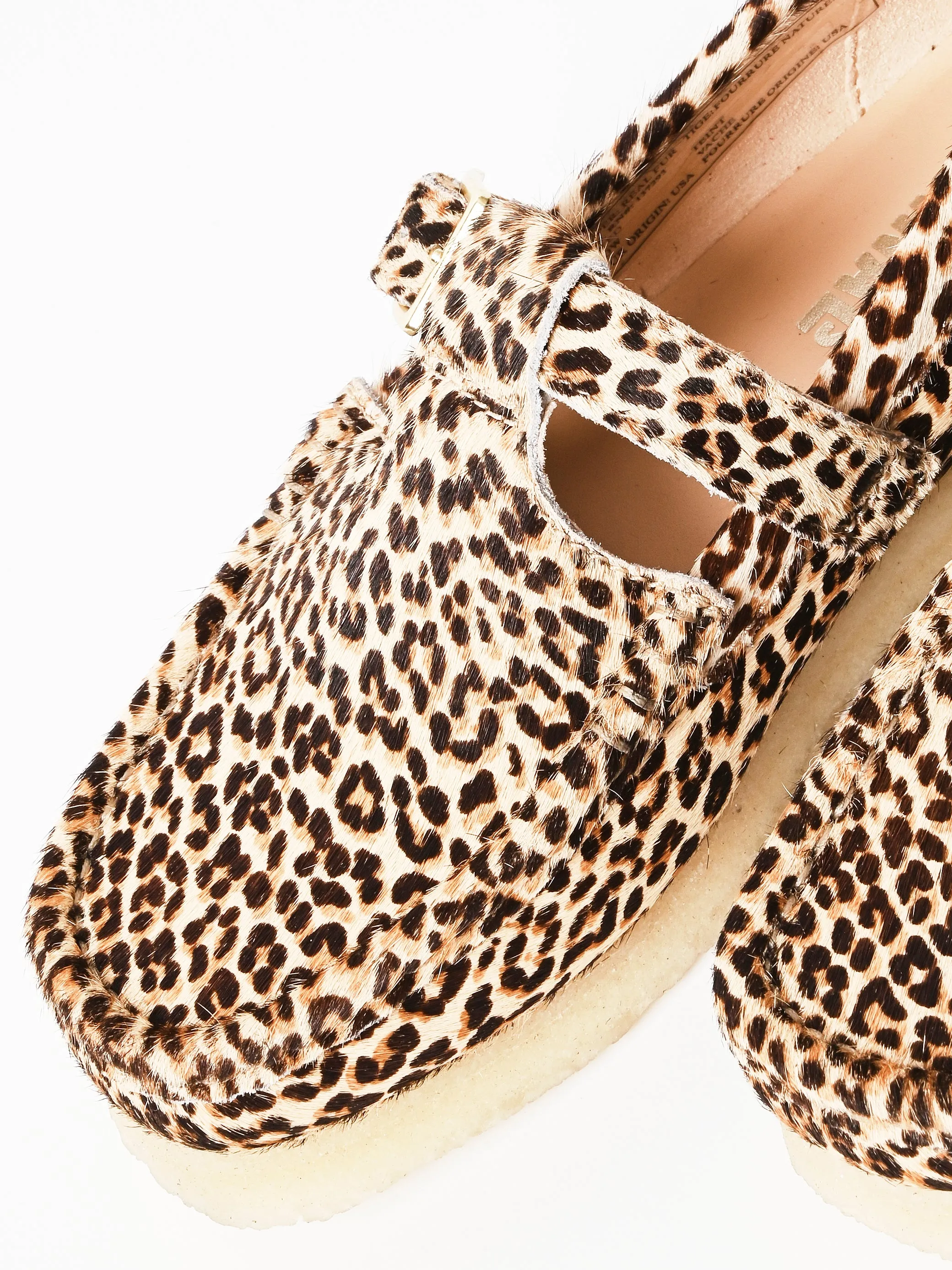 Leopard Print Wallabee T Bar sold by Frances May Houseline product image thumbnail 3